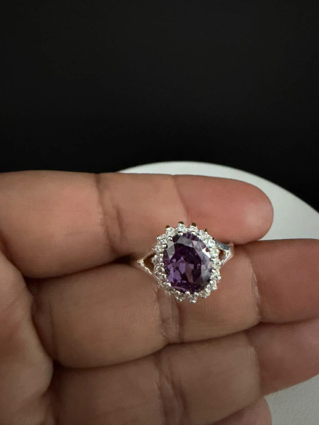 Sterling silver 925 women’s ring size 19 - photo 4