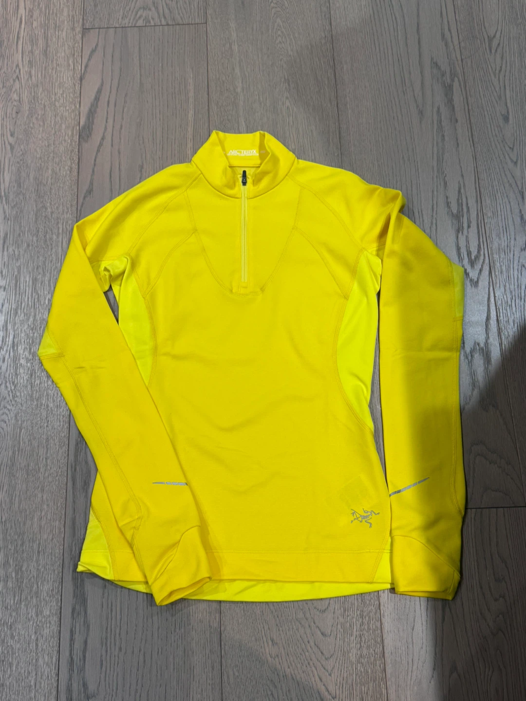 Arc'teryx Women's Yellow Long Sleeve Zip Top XS