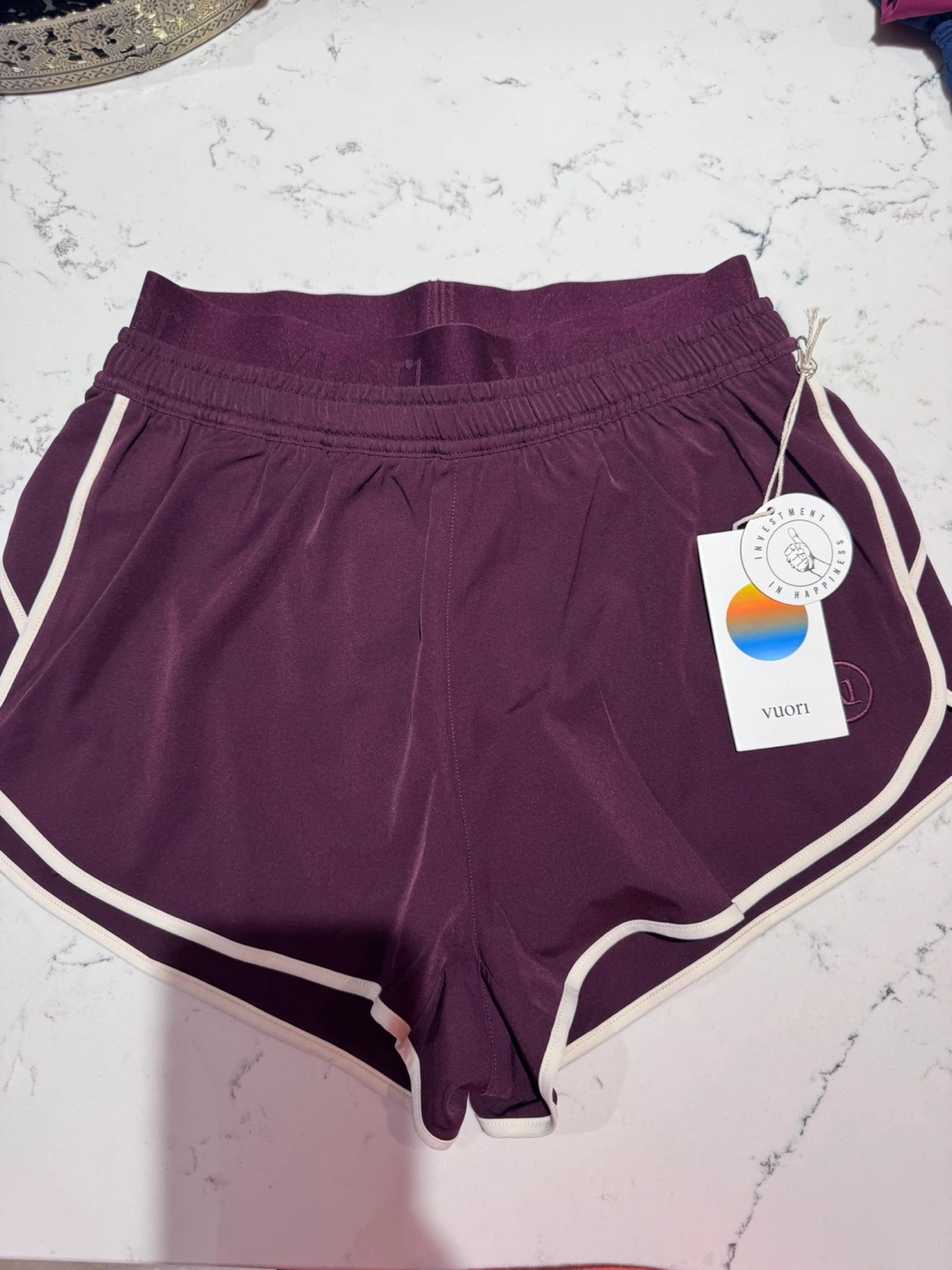 Vuori Women's Running Shorts XS Plum