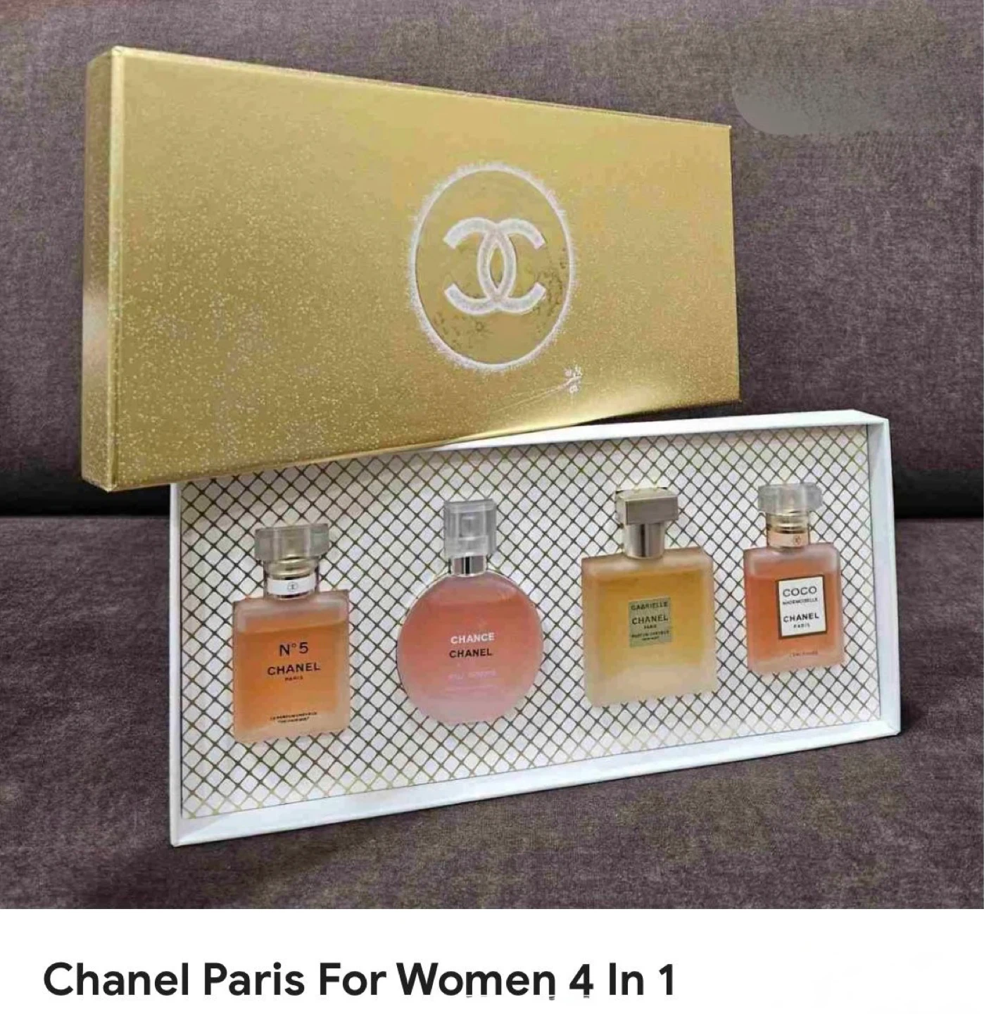 Chanel Paris For Women 4-in-1 Fragrance Gift Set Brand New