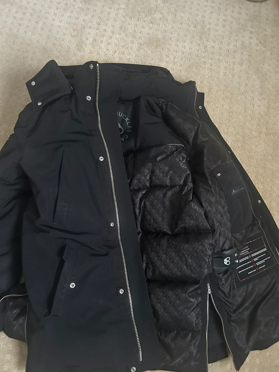 Moose Knuckles Black Down Parka Jacket - Size S/P (Asia M) - photo 2