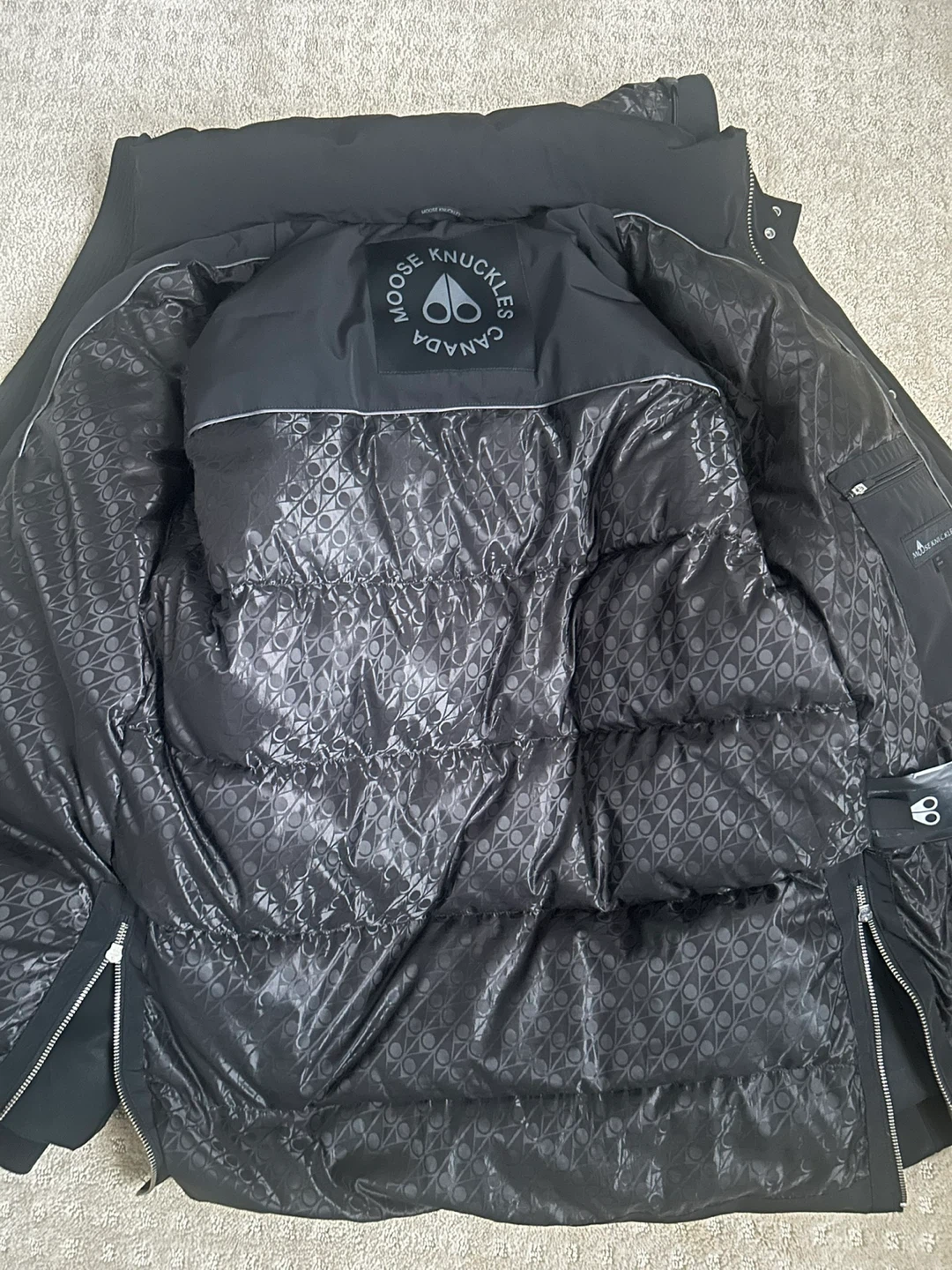 Moose Knuckles Black Down Parka Jacket - Size S/P (Asia M) - photo 4