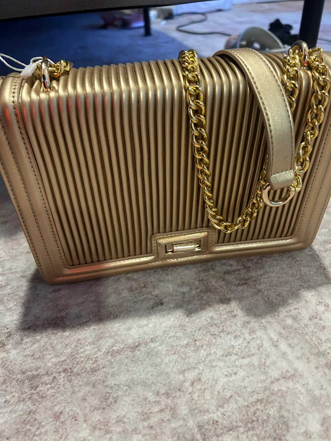 Gold Chain Shoulder Bag and Cream bag - photo 5