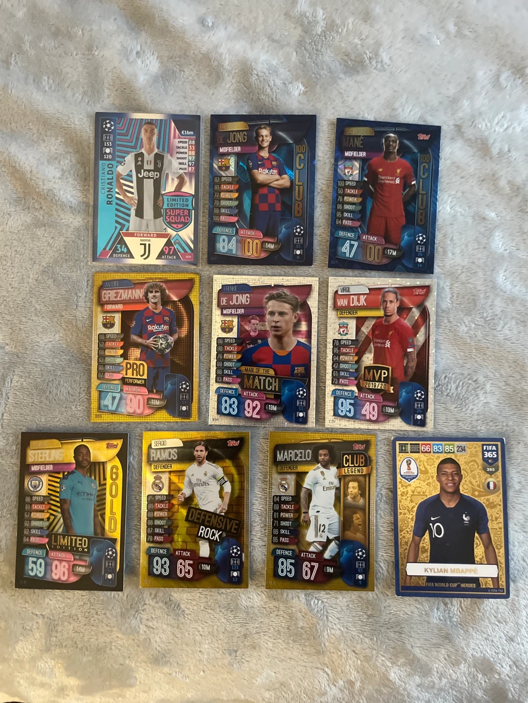 Topps Football Trading Cards Collection