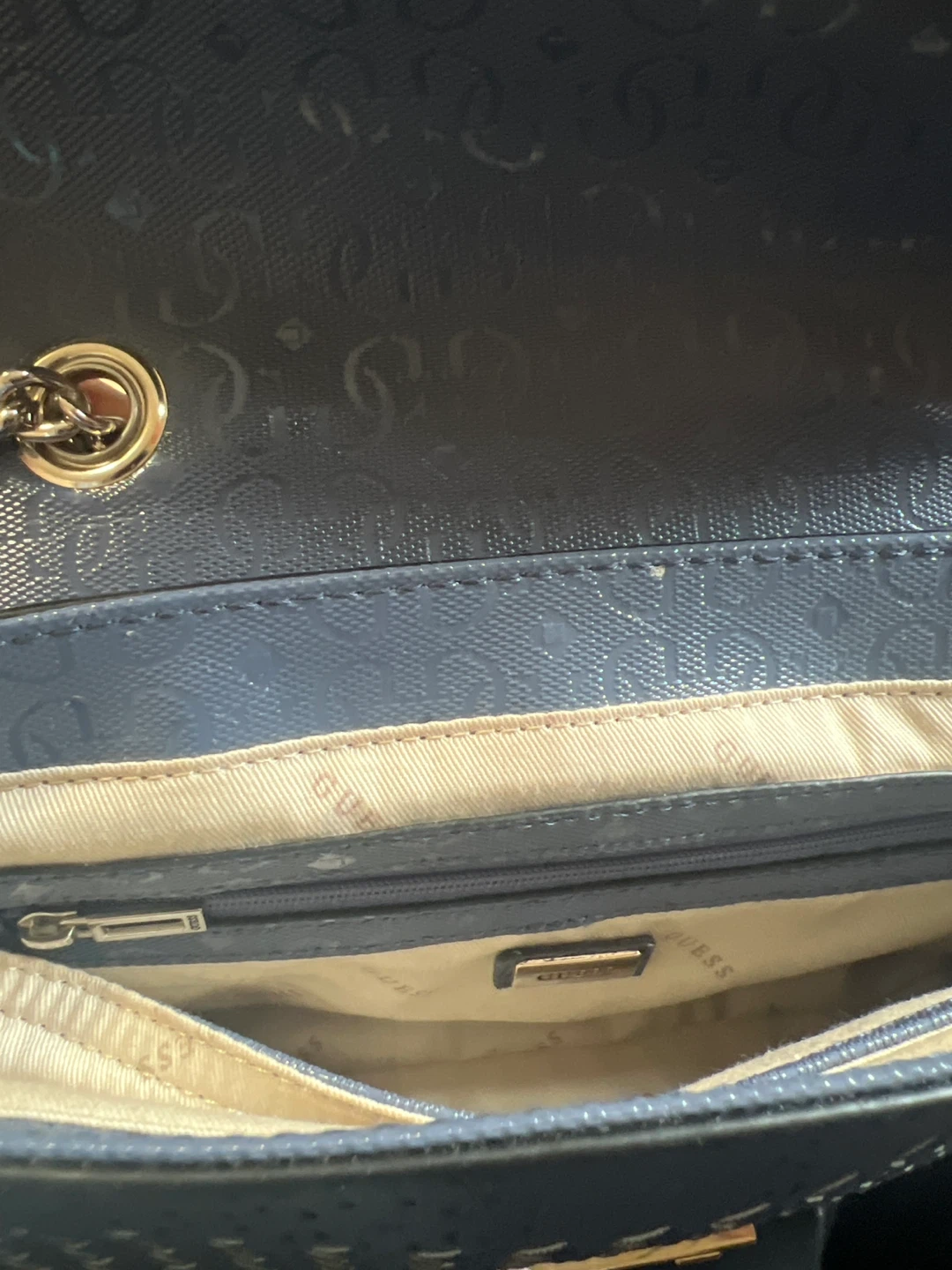 Guess Navy Blue Shoulder Bag - photo 5