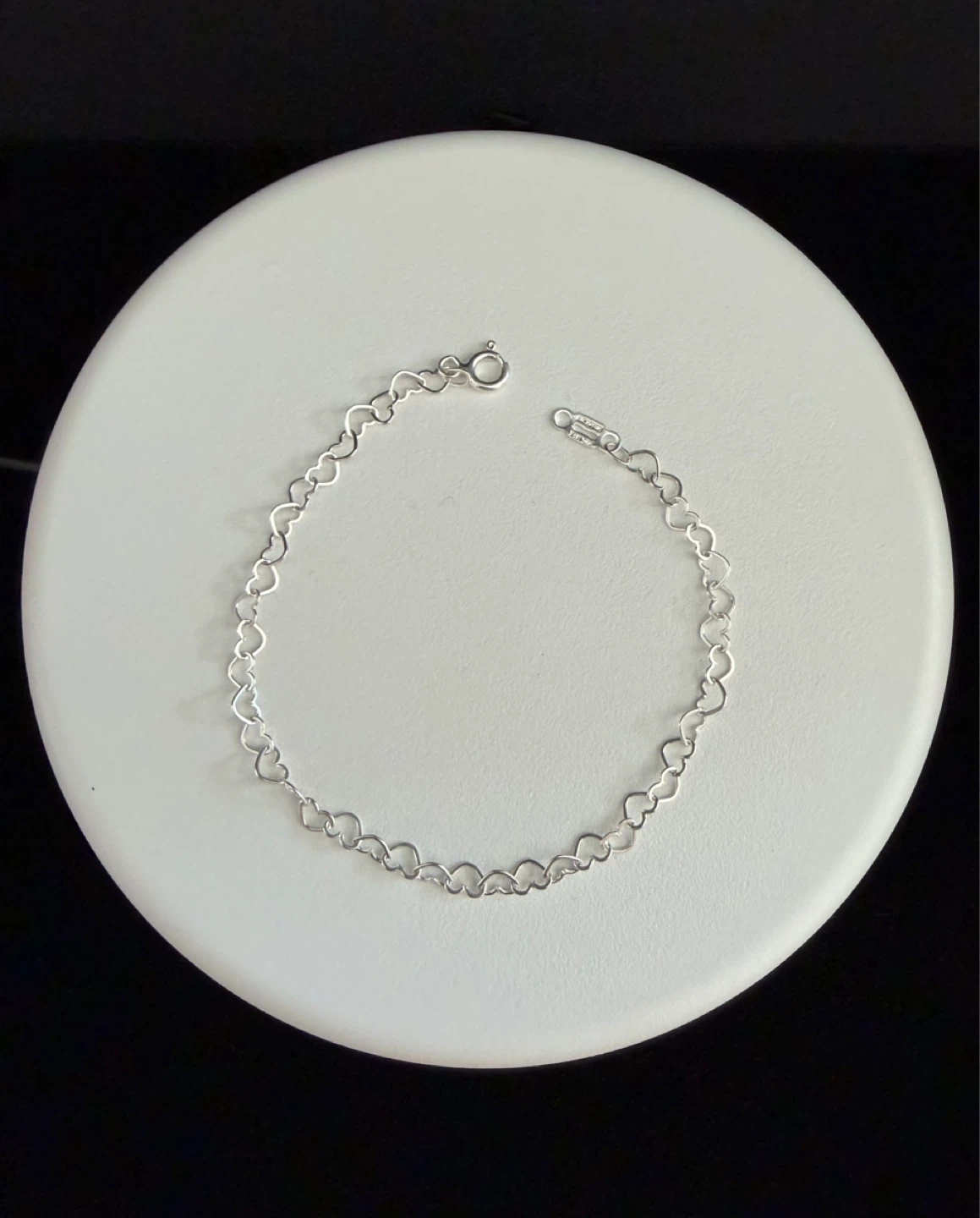 Sterling silver 925 heart bracelet
