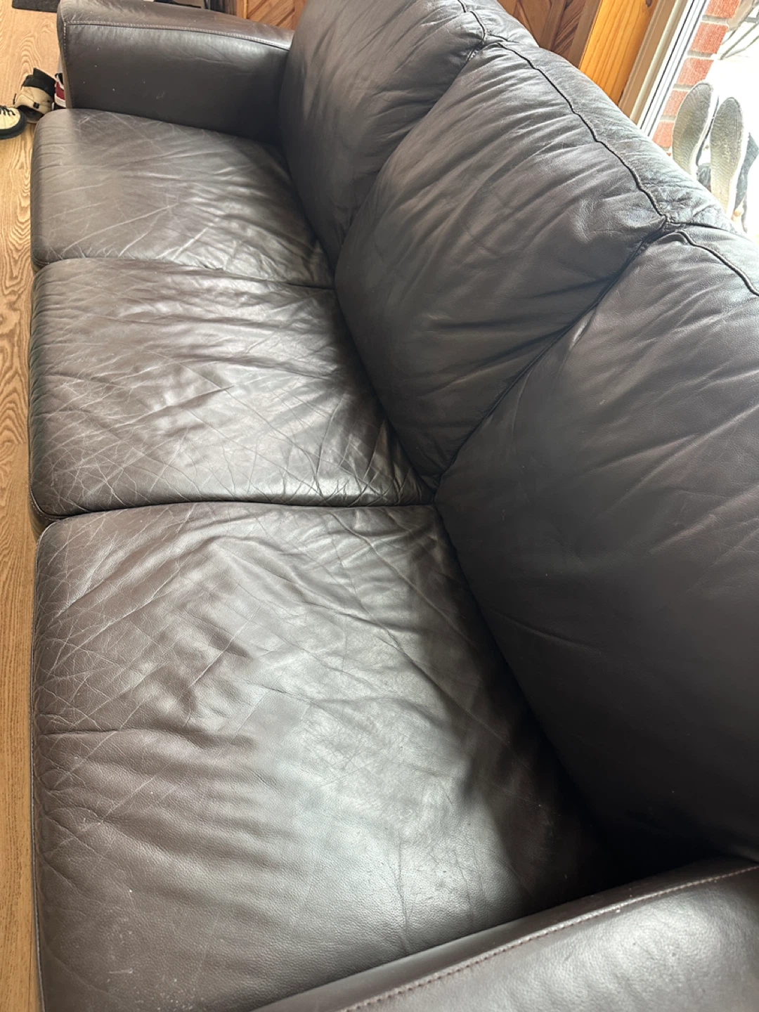 Modern Genuine Leather Dark Expresso Sofa (CAN DELIVER) - photo 5