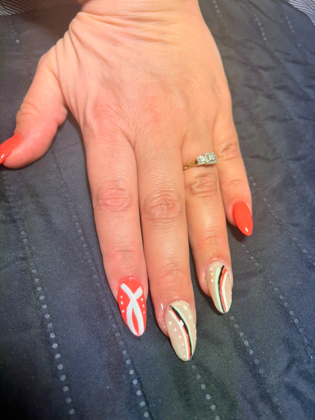 Bright orange bio gel set