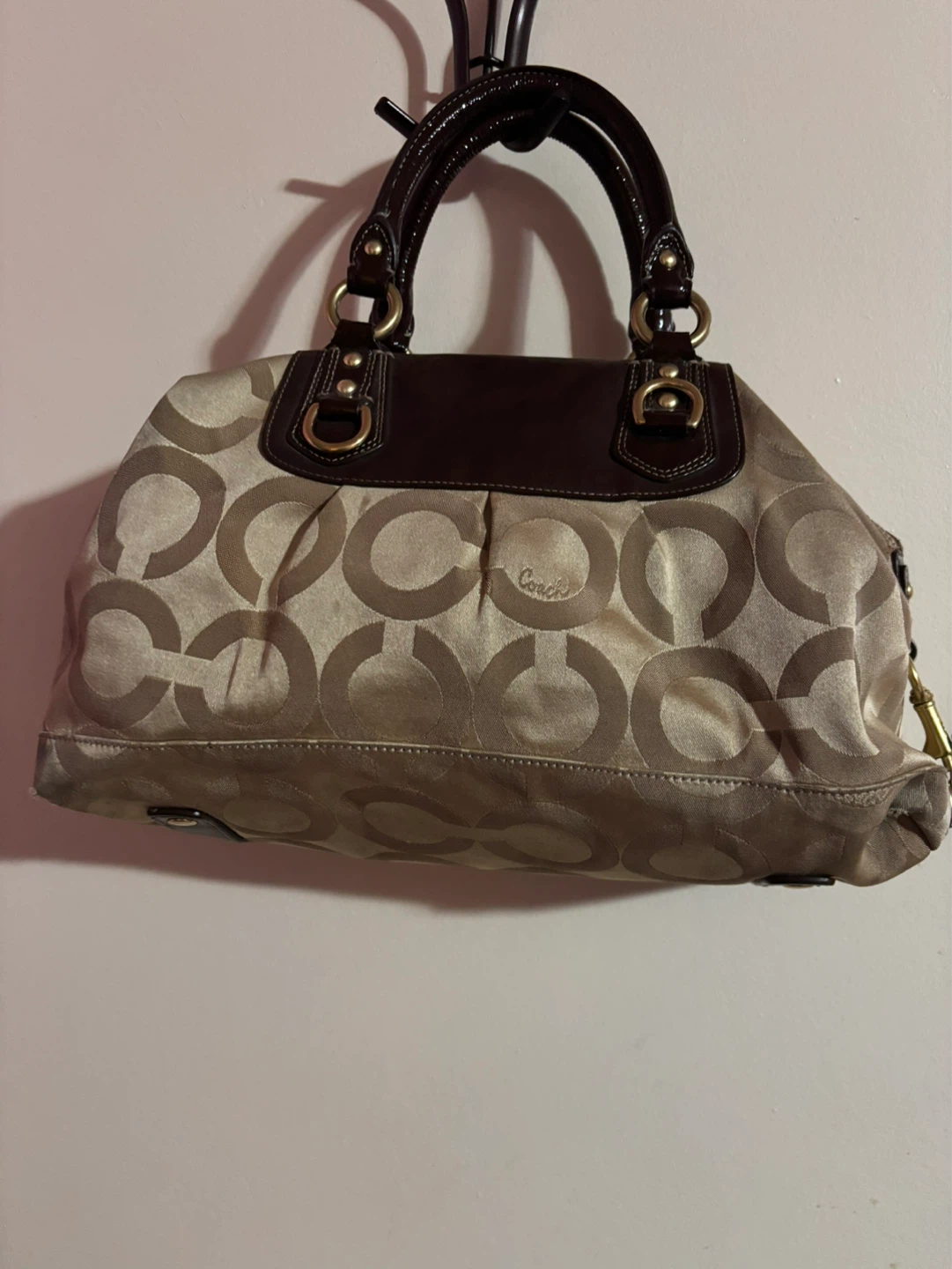 Coach Monogram Satchel Handbag - photo 3