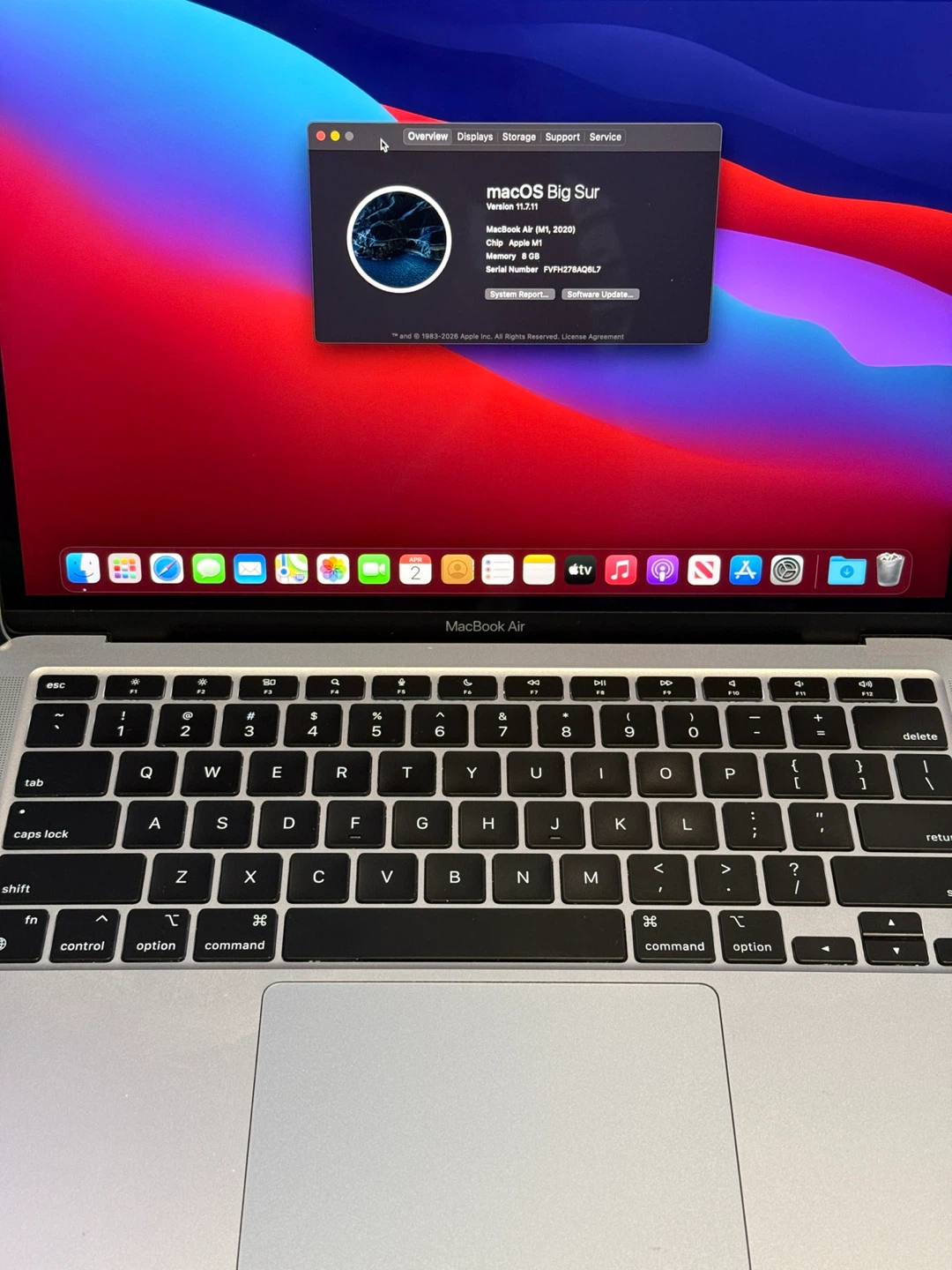 MacBook Air M1 256GB SSD 8GB RAM - photo 2