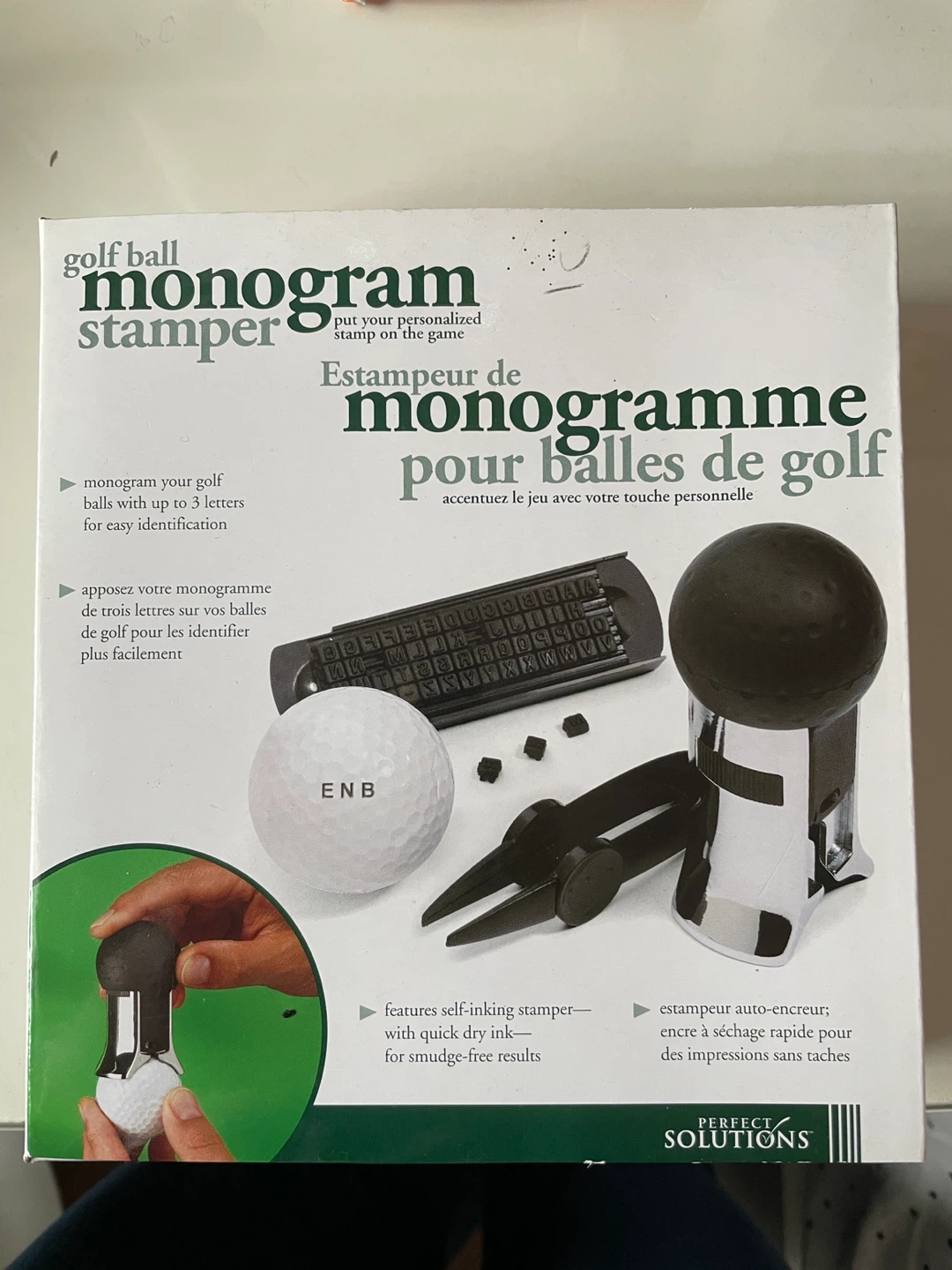 Perfect Solutions Golf Ball Monogram Stamper Kit
