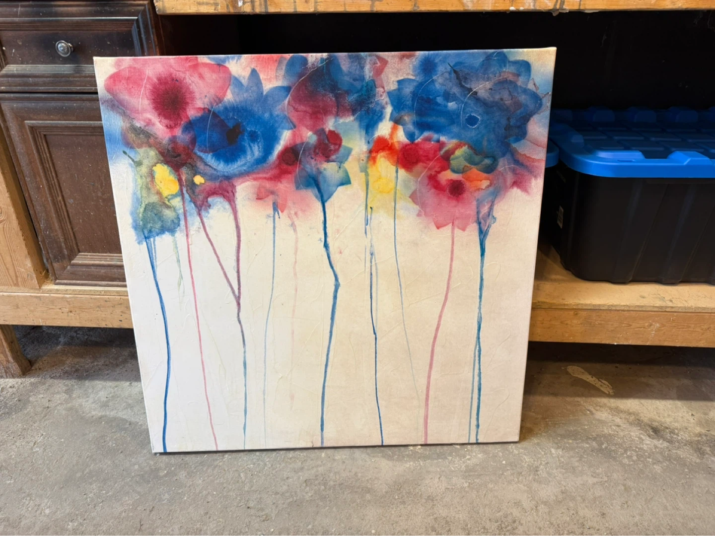Abstract Floral Canvas Wall Art