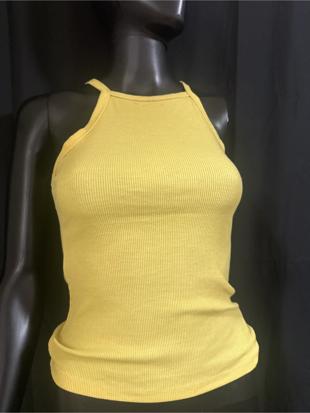 Ribbed Tank Top - Yellow