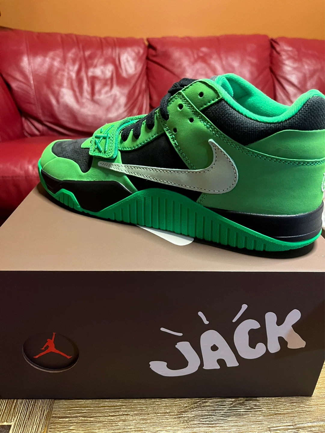 Jordan Travis Scott Jumpman Jack Green Spark sneakers | Karrot