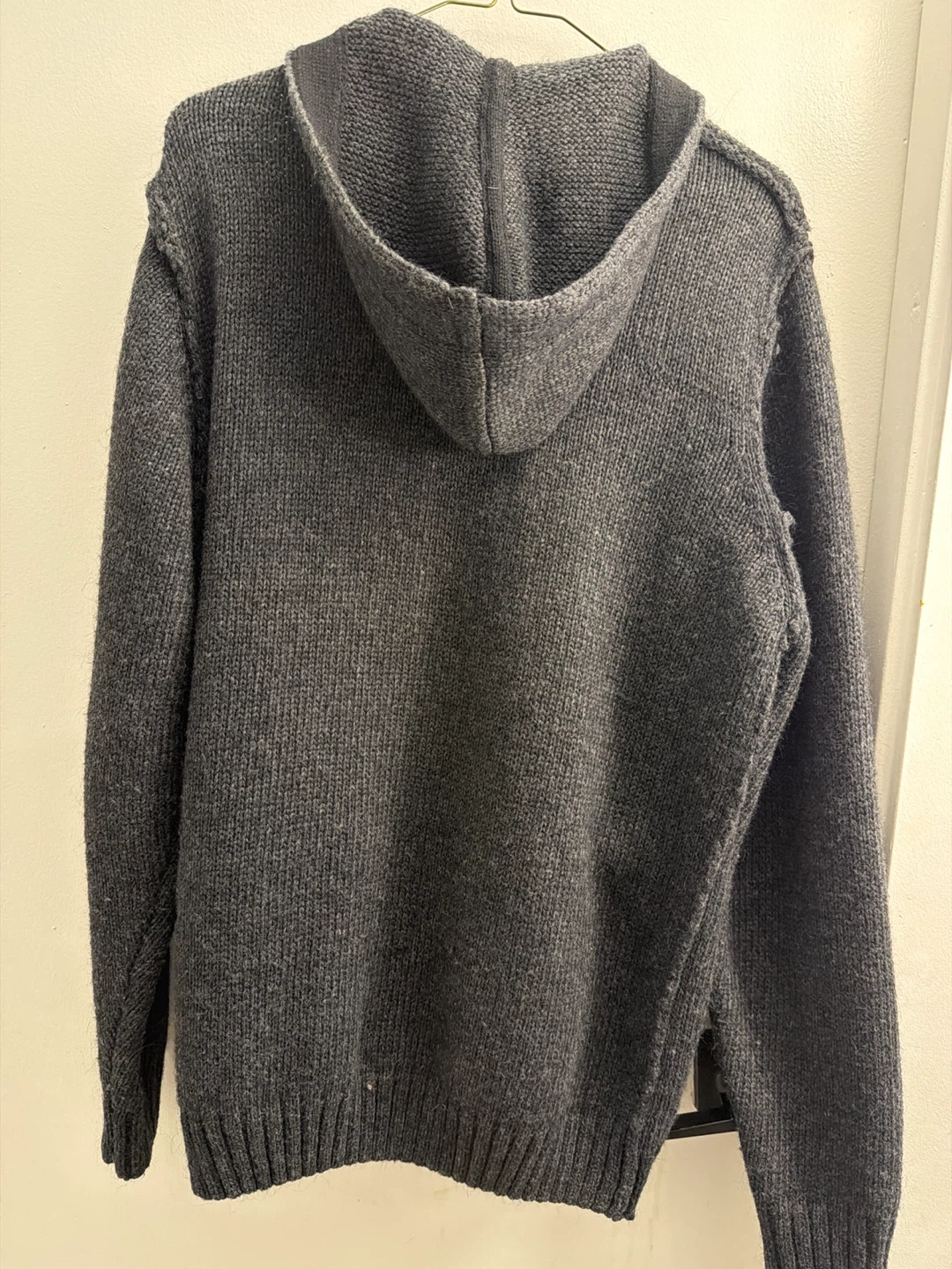 7 Diamonds Grey Duffle Toggle Sweater Hoodie - photo 3