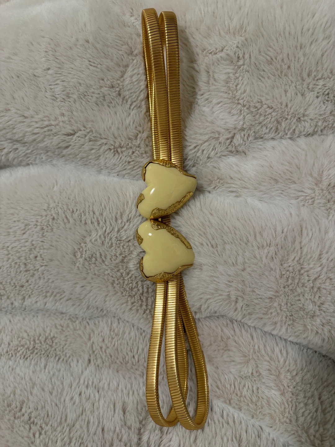 Zara Gold Tone Heart Belt
