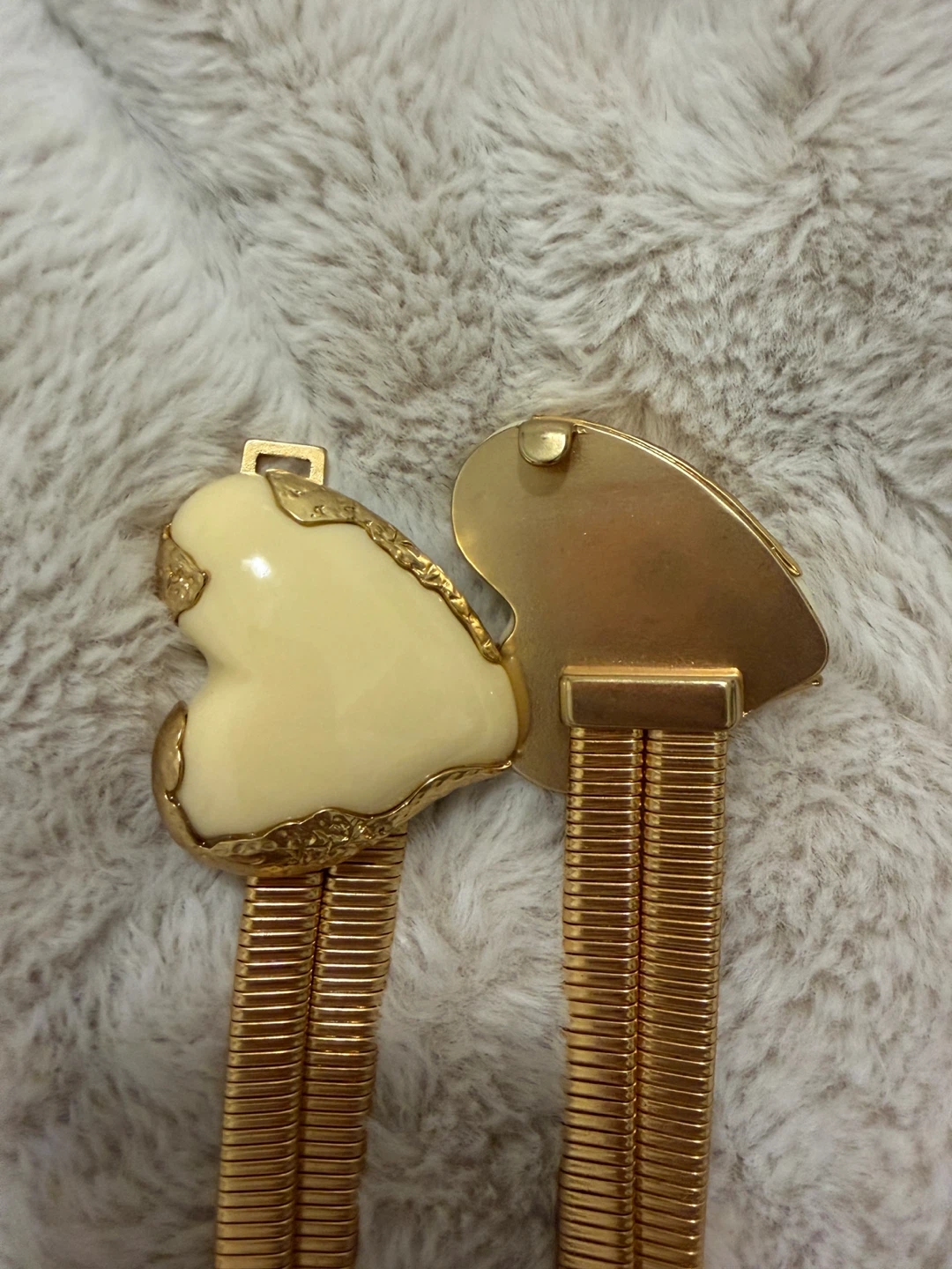 Zara Gold Tone Heart Belt - photo 2