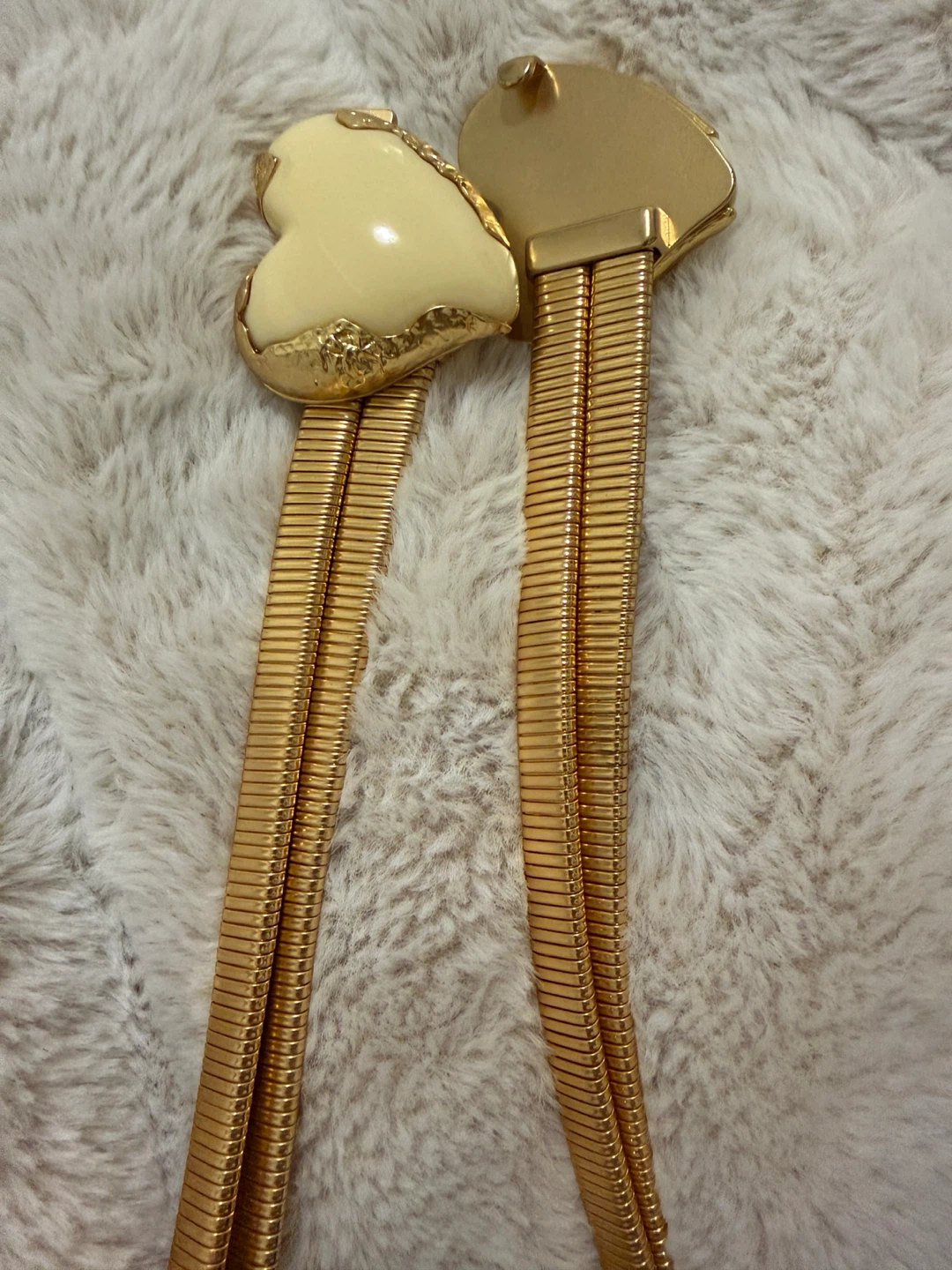 Zara Gold Tone Heart Belt - photo 3
