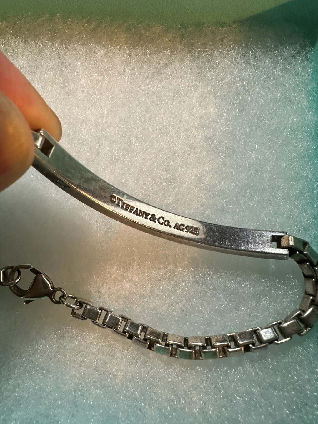 Tiffany & Co. Sterling Silver Venetian Link ID Bracelet - photo 3