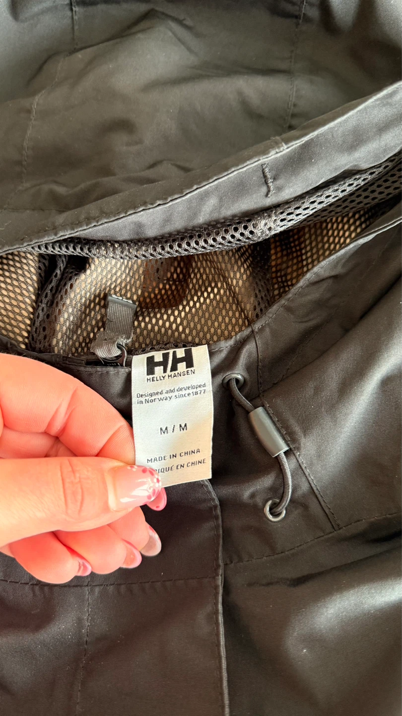Helly Hansen Black Rain Jacket Women’s Medium - photo 3