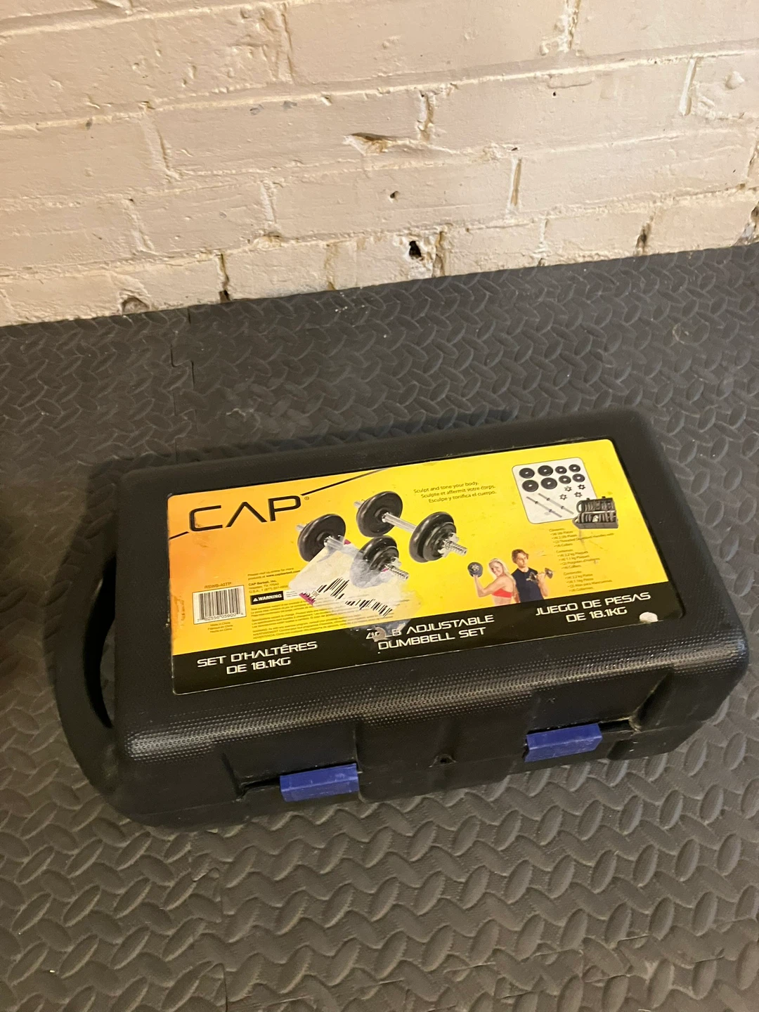 CAP Barbell 40-pound Adjustable Dumbbell Set with Case - photo 3
