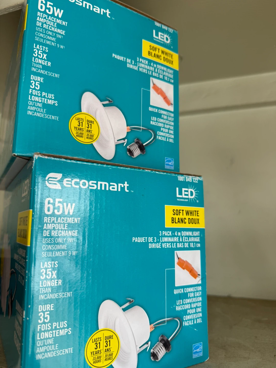Ecosmart 65W Replacement LED Downlight Bulbs (2 Pack)