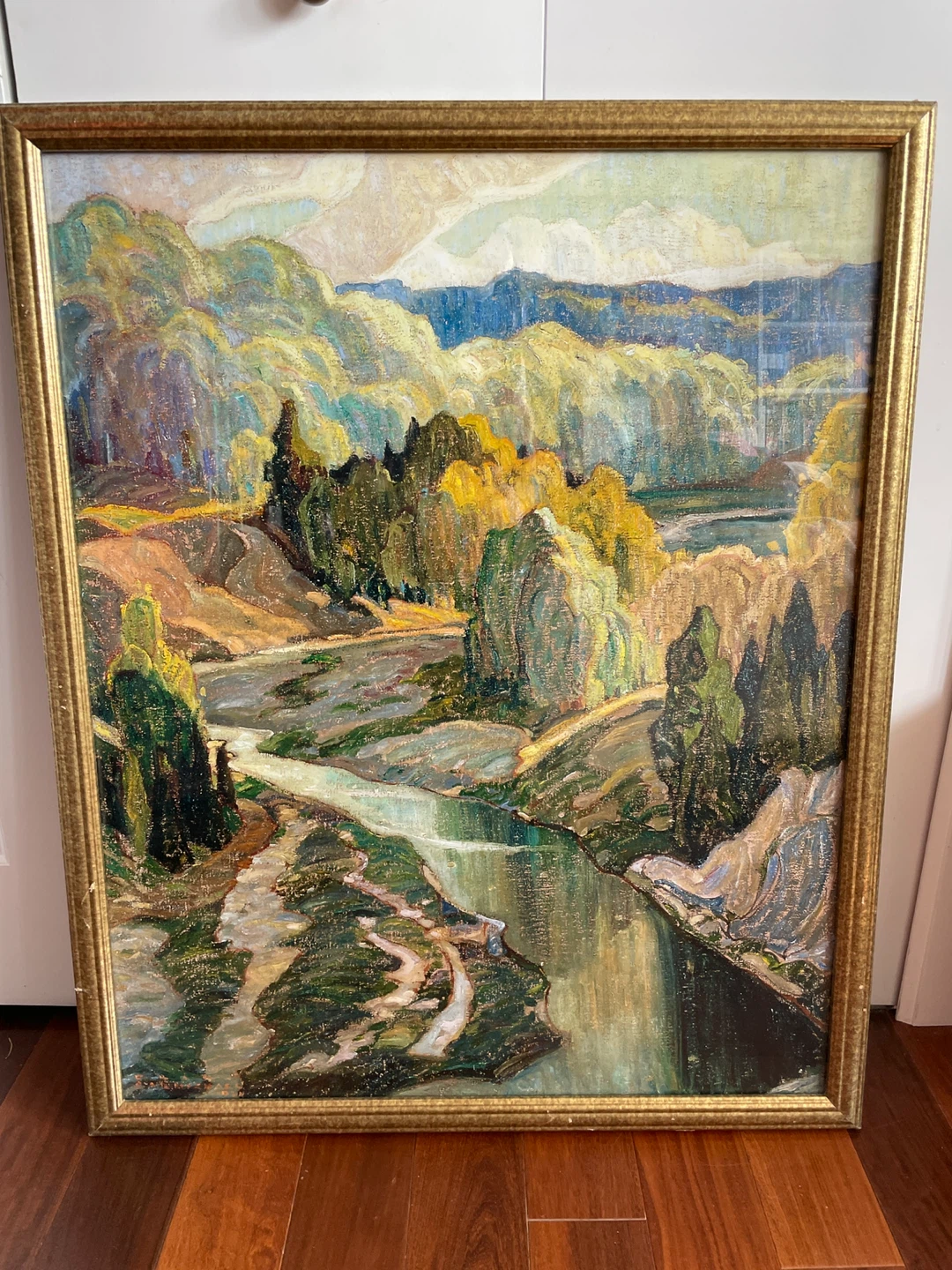 Framed Landscape Picture - "The Valley" by Franklin Carmichael