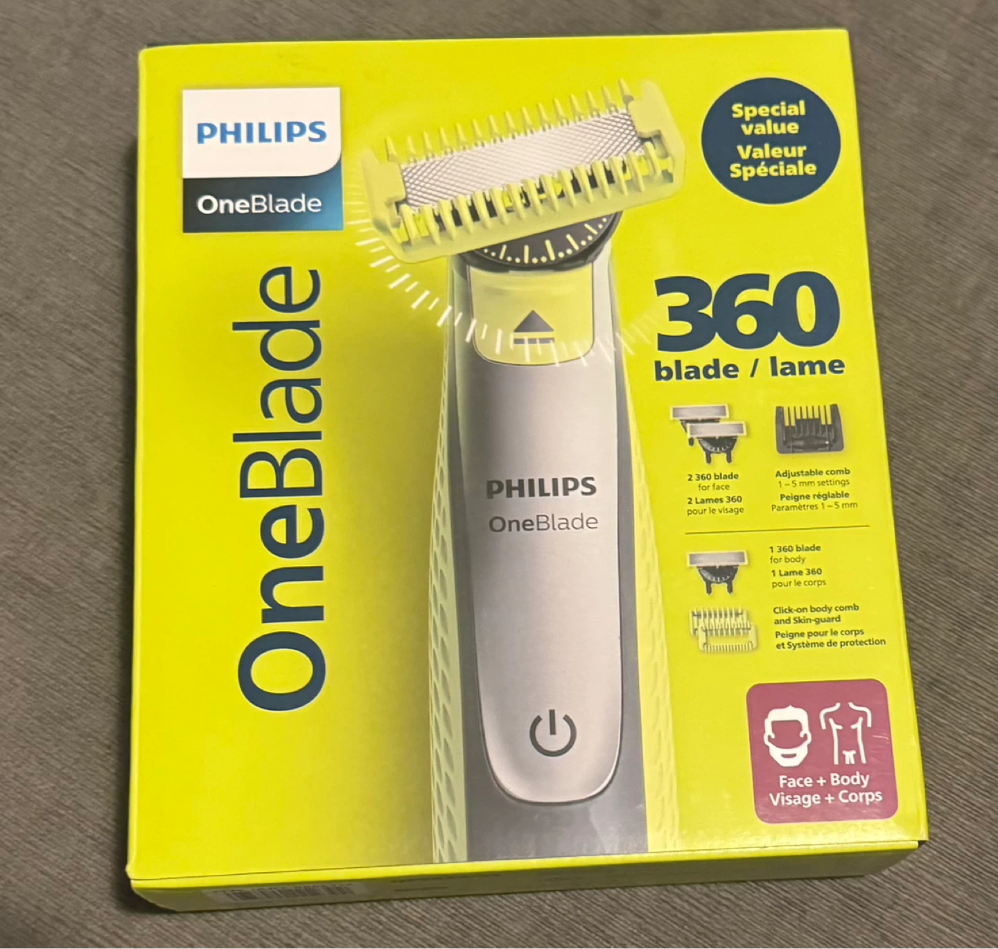 Philips OneBlade 360 Face + Body Trimmer
