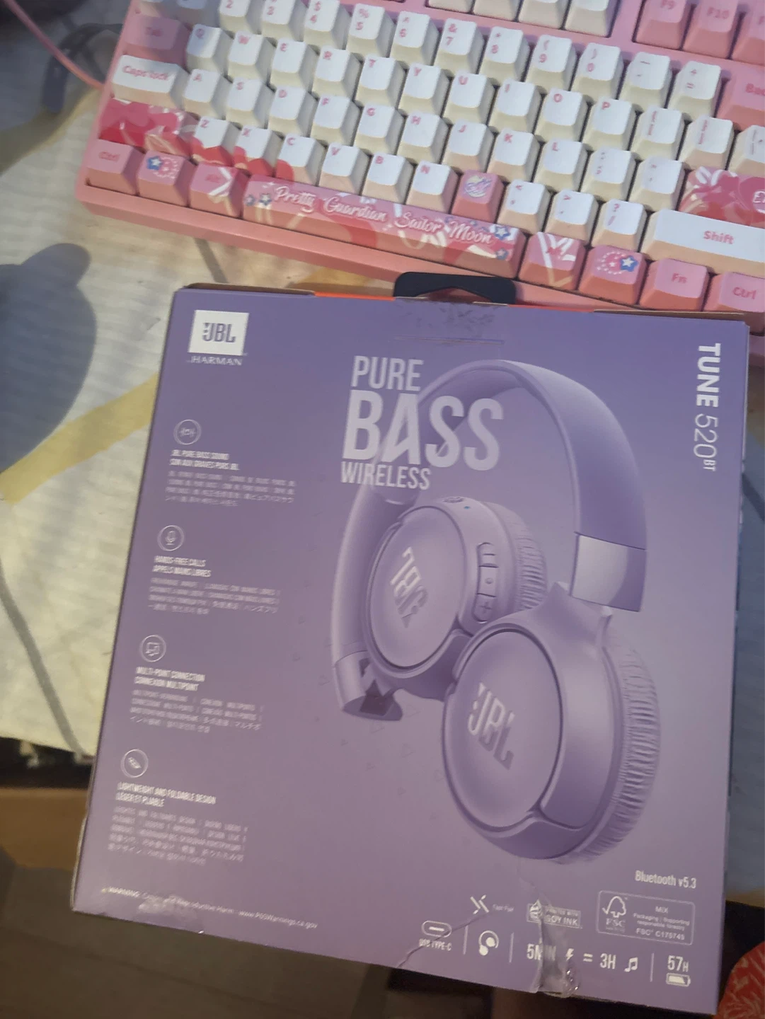JBL Tune 520BT Wireless On-Ear Headphones - Purple - photo 2