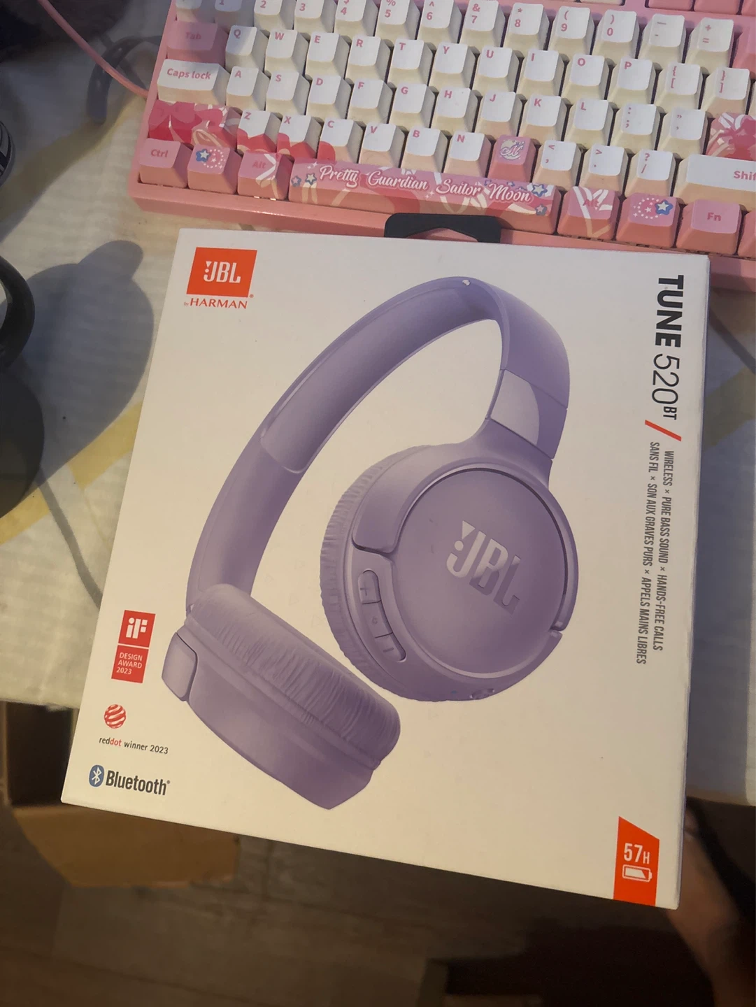 JBL Tune 520BT Wireless On-Ear Headphones - Purple