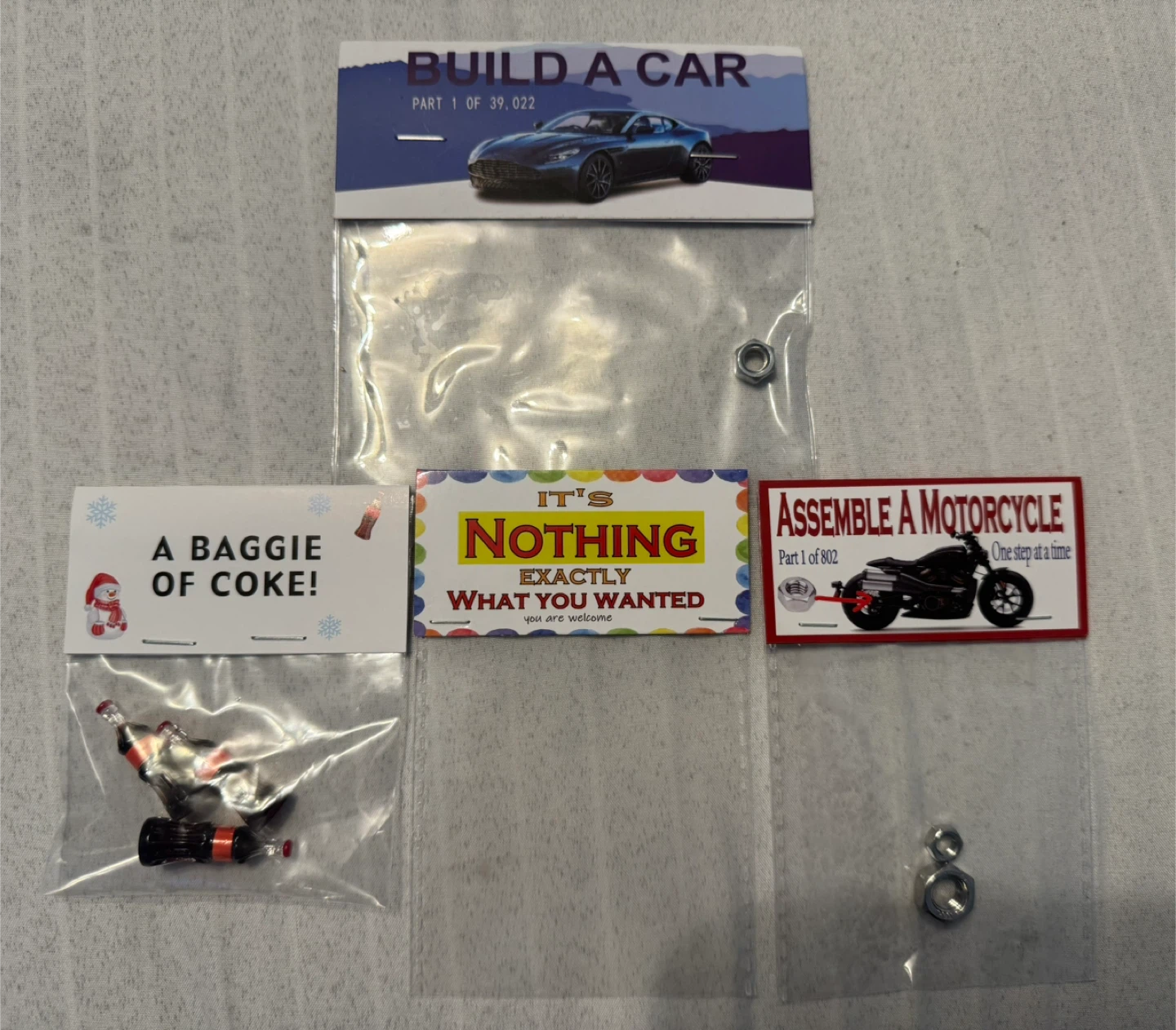 Lot of 4 Funny Gag Gifts – White Elephant / Birthday