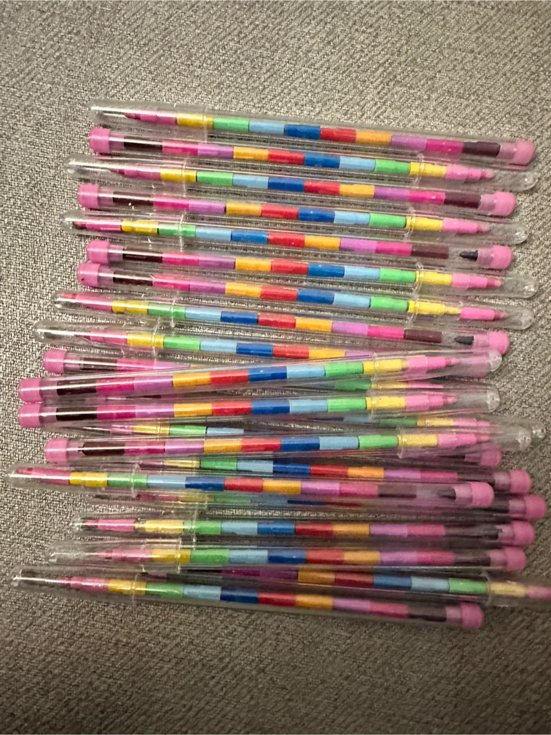 Colourful Multi-Section Pencils (Set of 22)