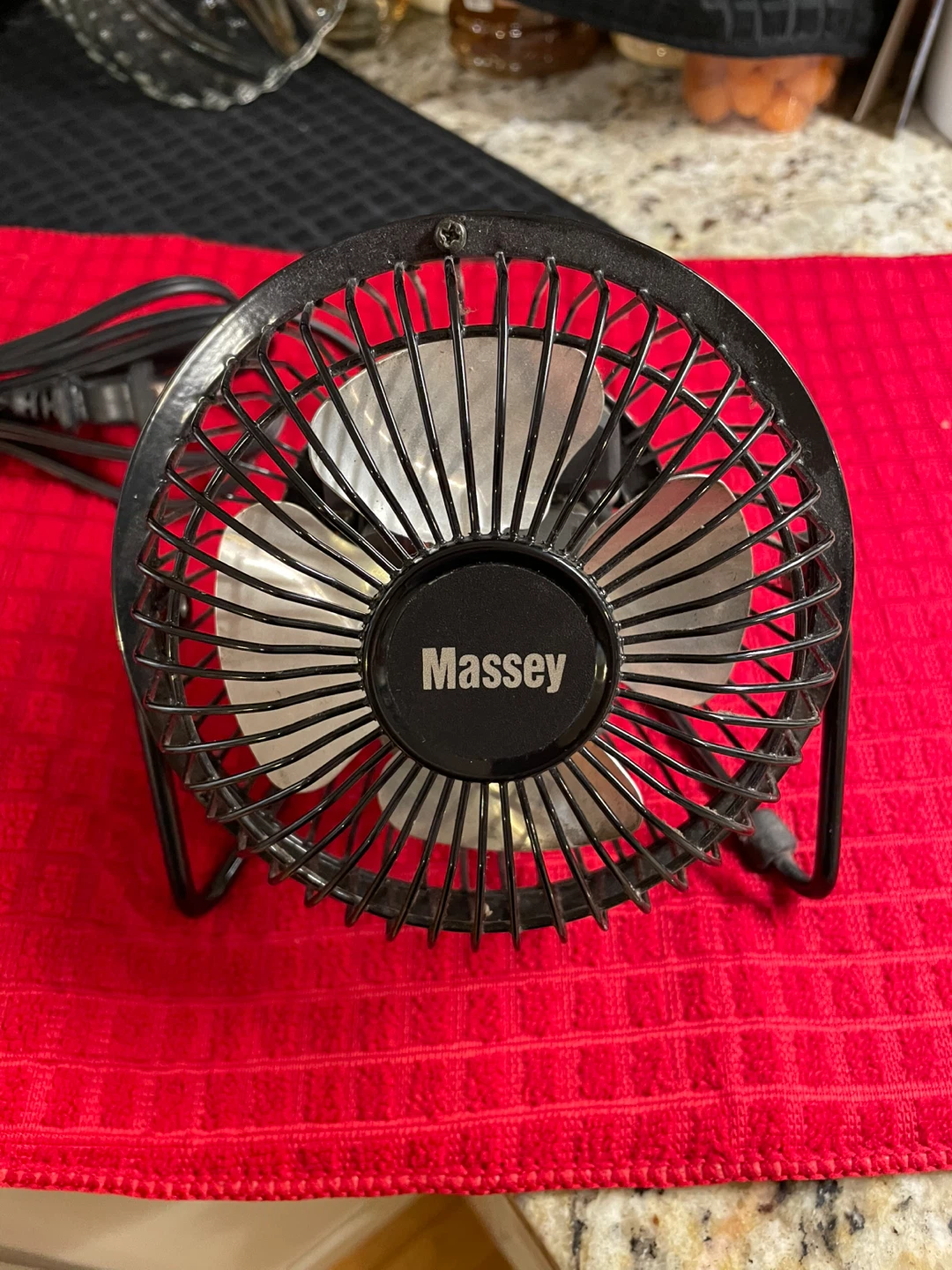 Massey Black Personal Mini Fan