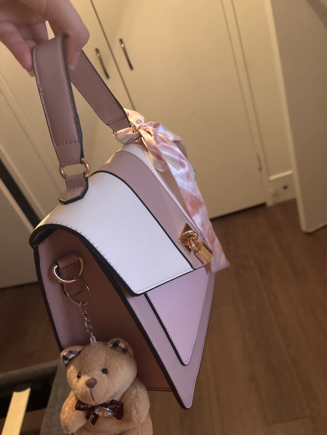 Colour-blocked Handbag