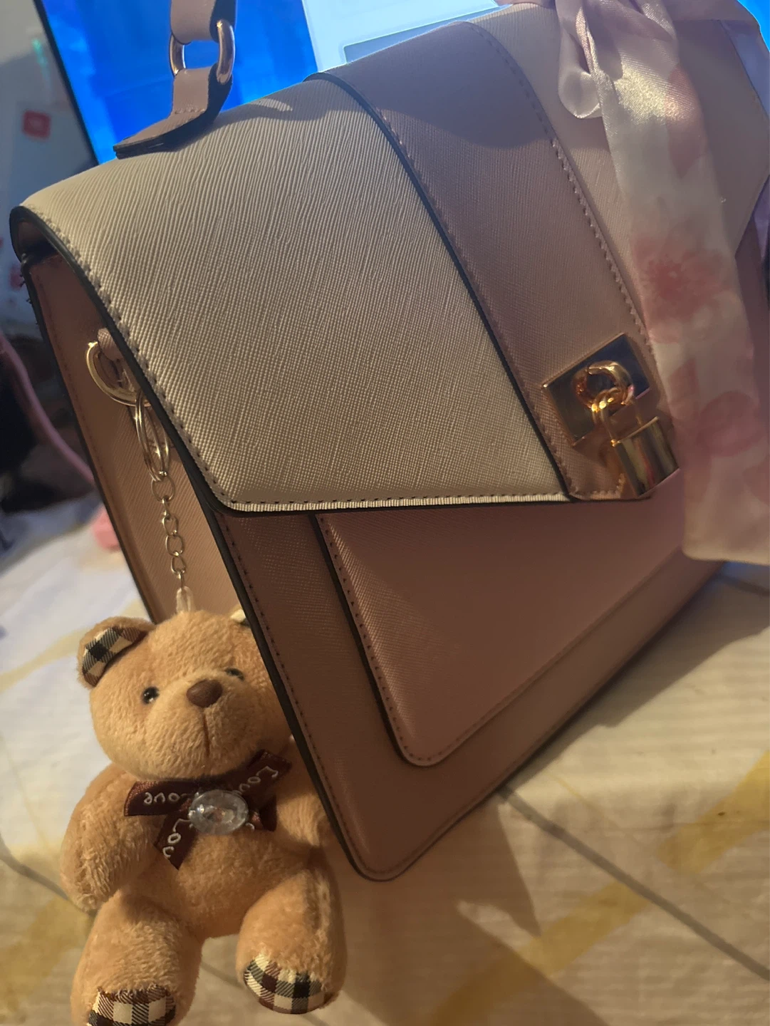 Colour-blocked Handbag - photo 4