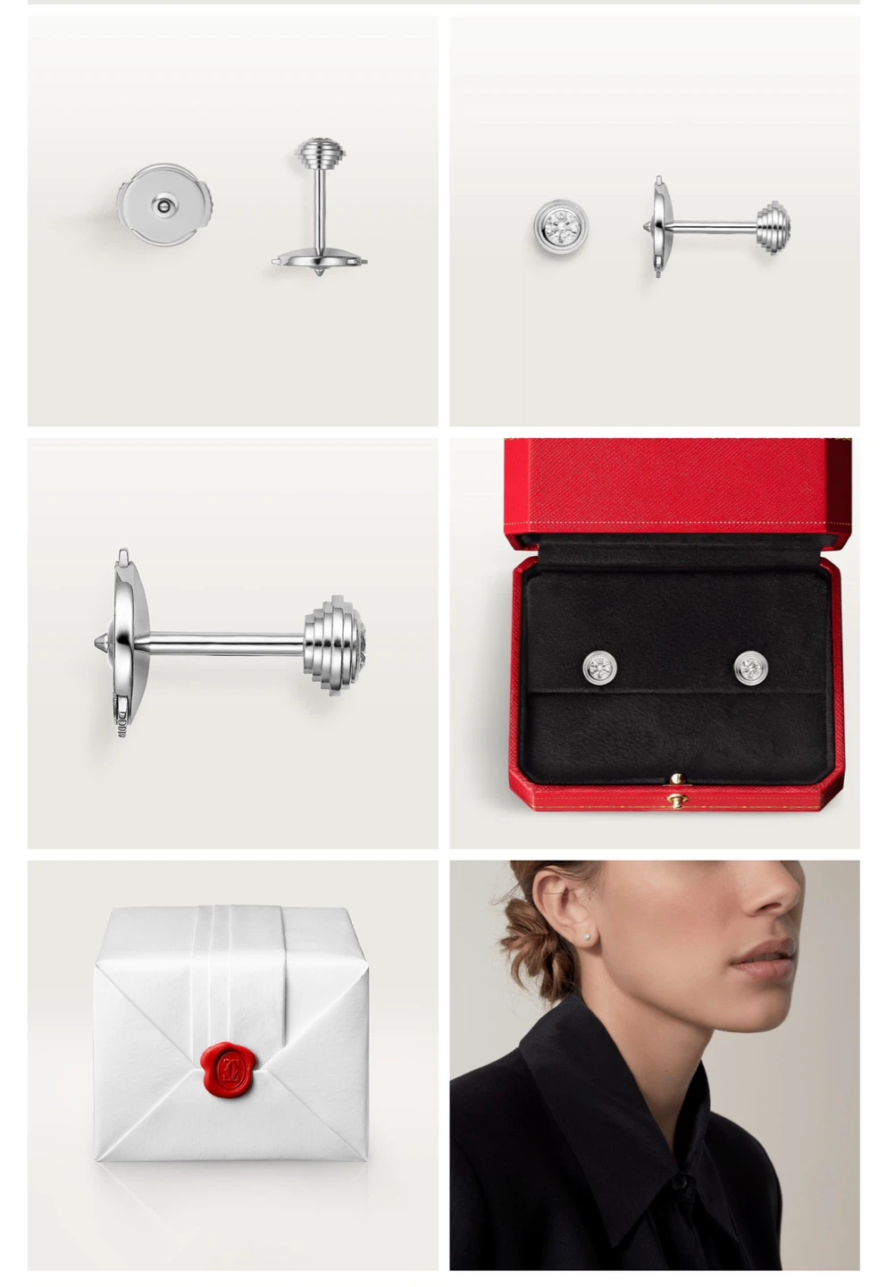 Cartier White Gold Diamond Earrings CRB8301407 - photo 4