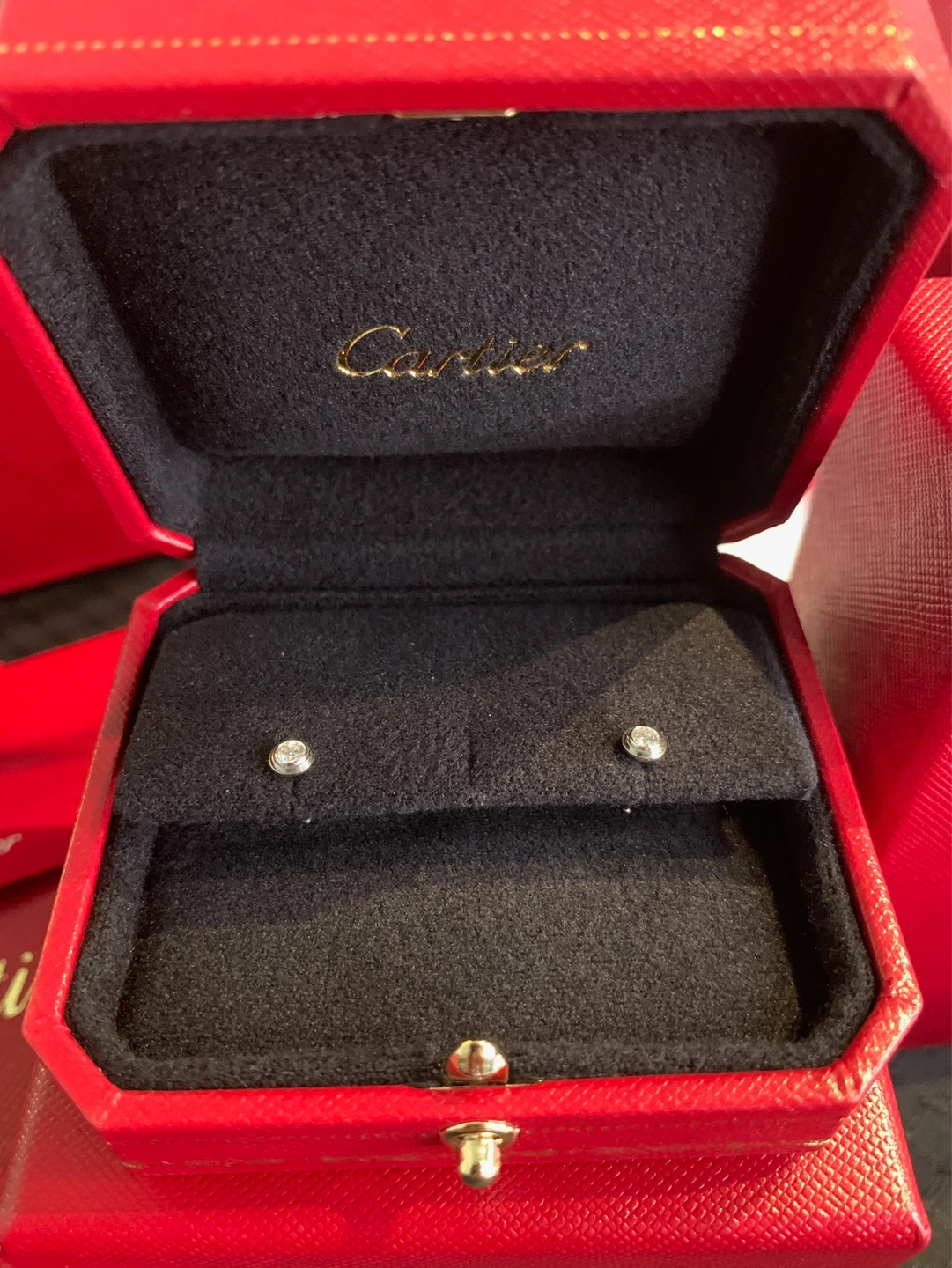 Cartier White Gold Diamond Earrings CRB8301407