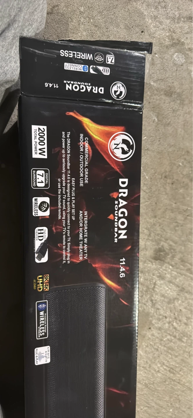 DRAGON SOUNDBAR 11.4.6 2000W Wireless 7.1 Surround Sound