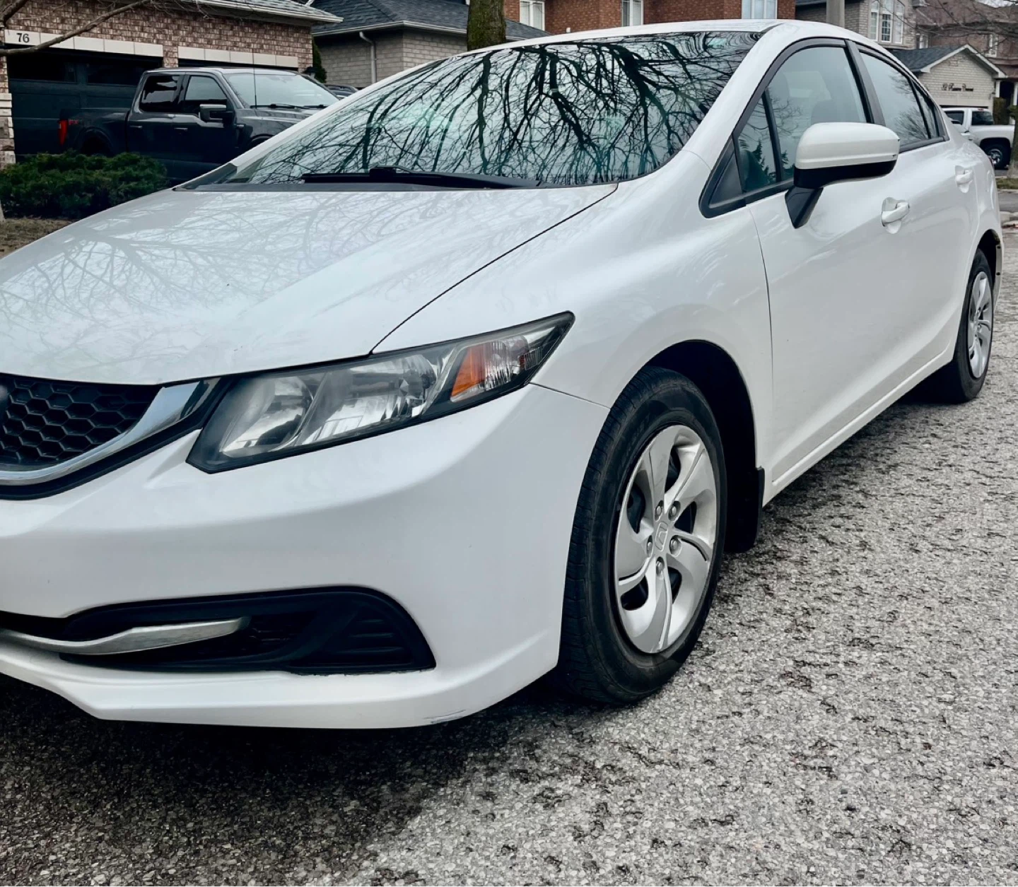 2015 Honda Civic LX Sedan - White