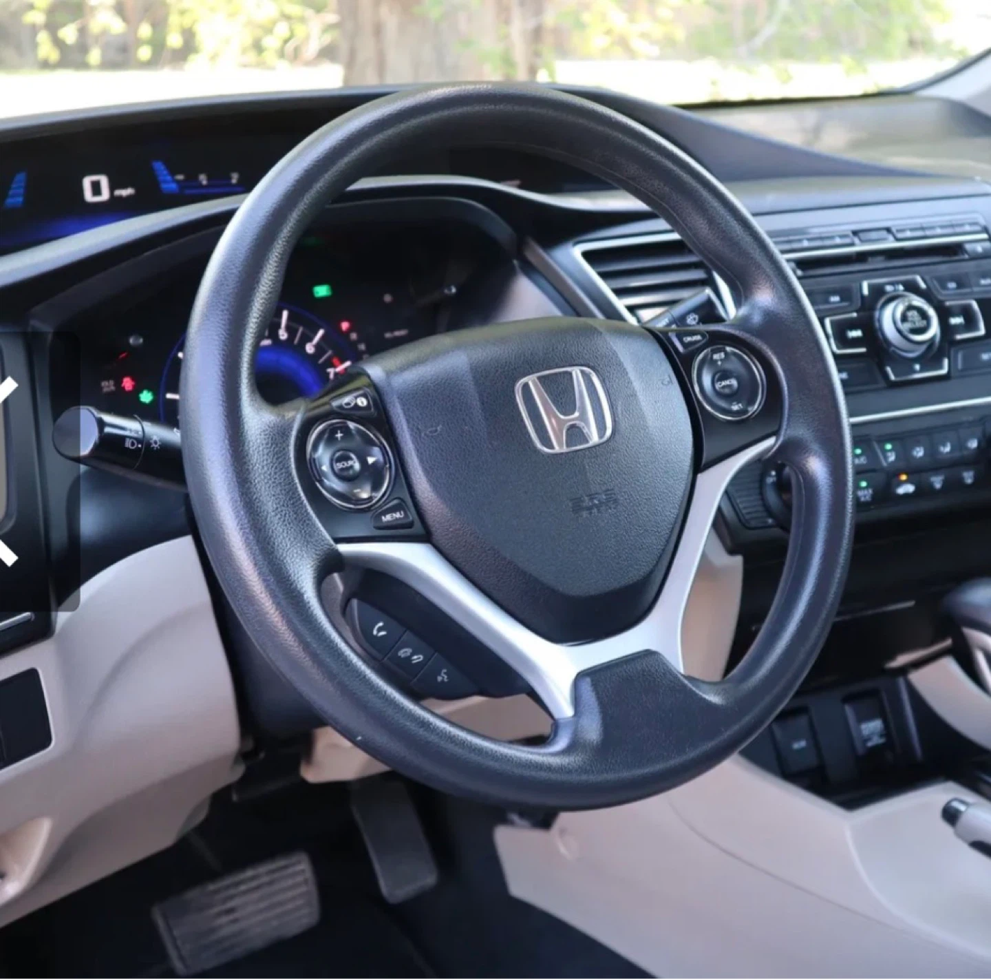 2015 Honda Civic LX Sedan - White - photo 3