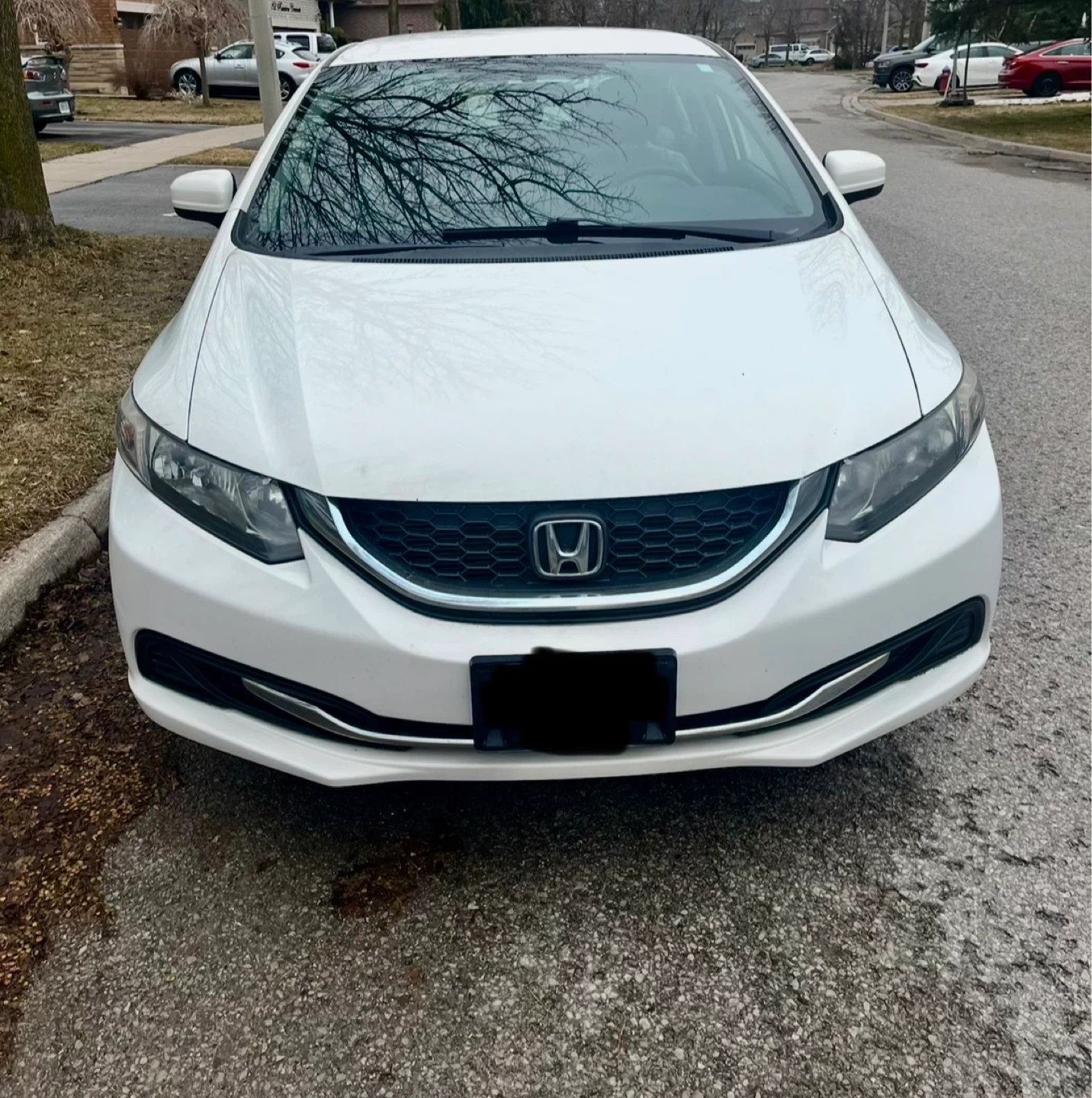 2015 Honda Civic LX Sedan - White - photo 2