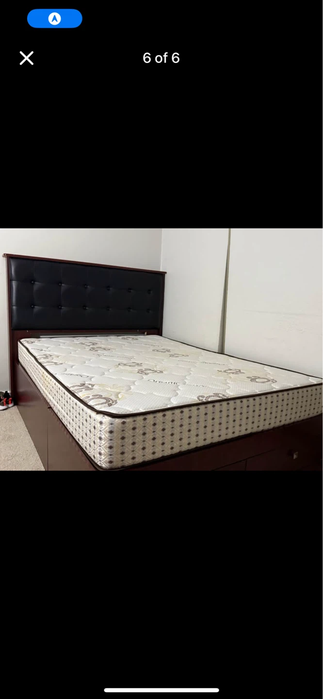 Platform Storage Bed Frame with Headboard