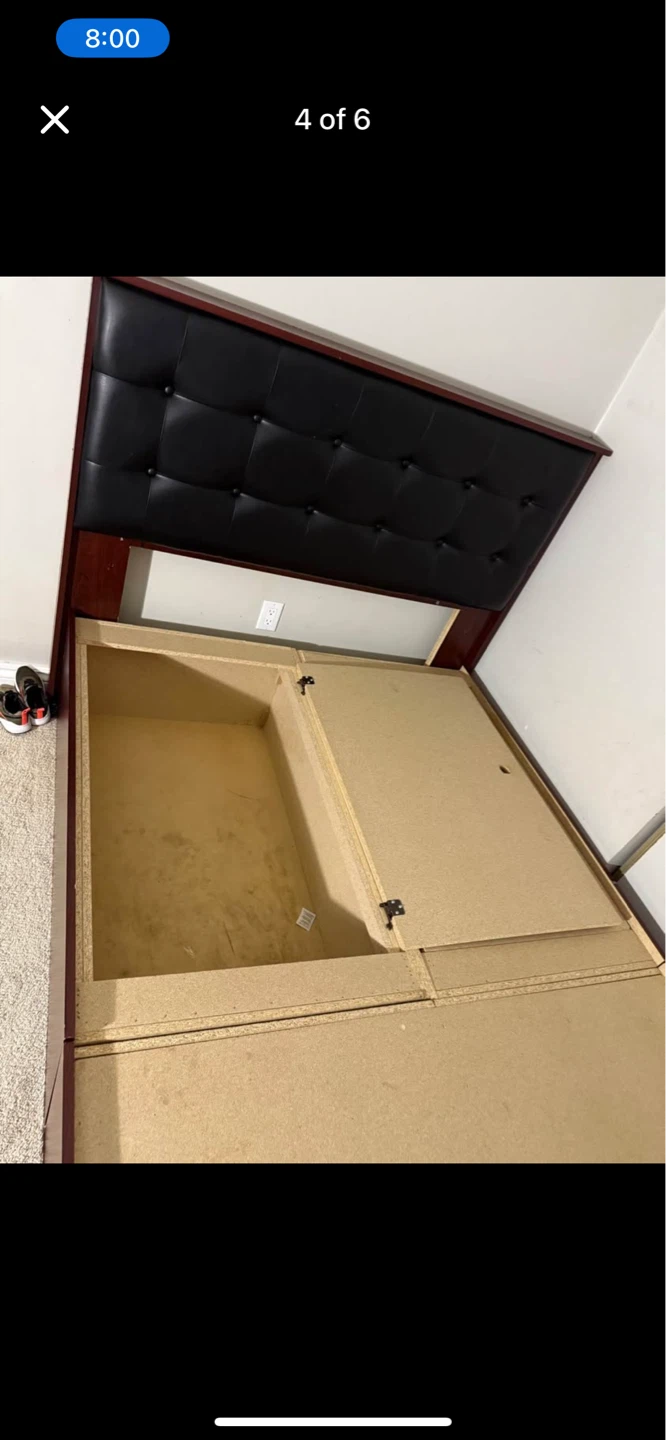 Platform Storage Bed Frame with Headboard - photo 4