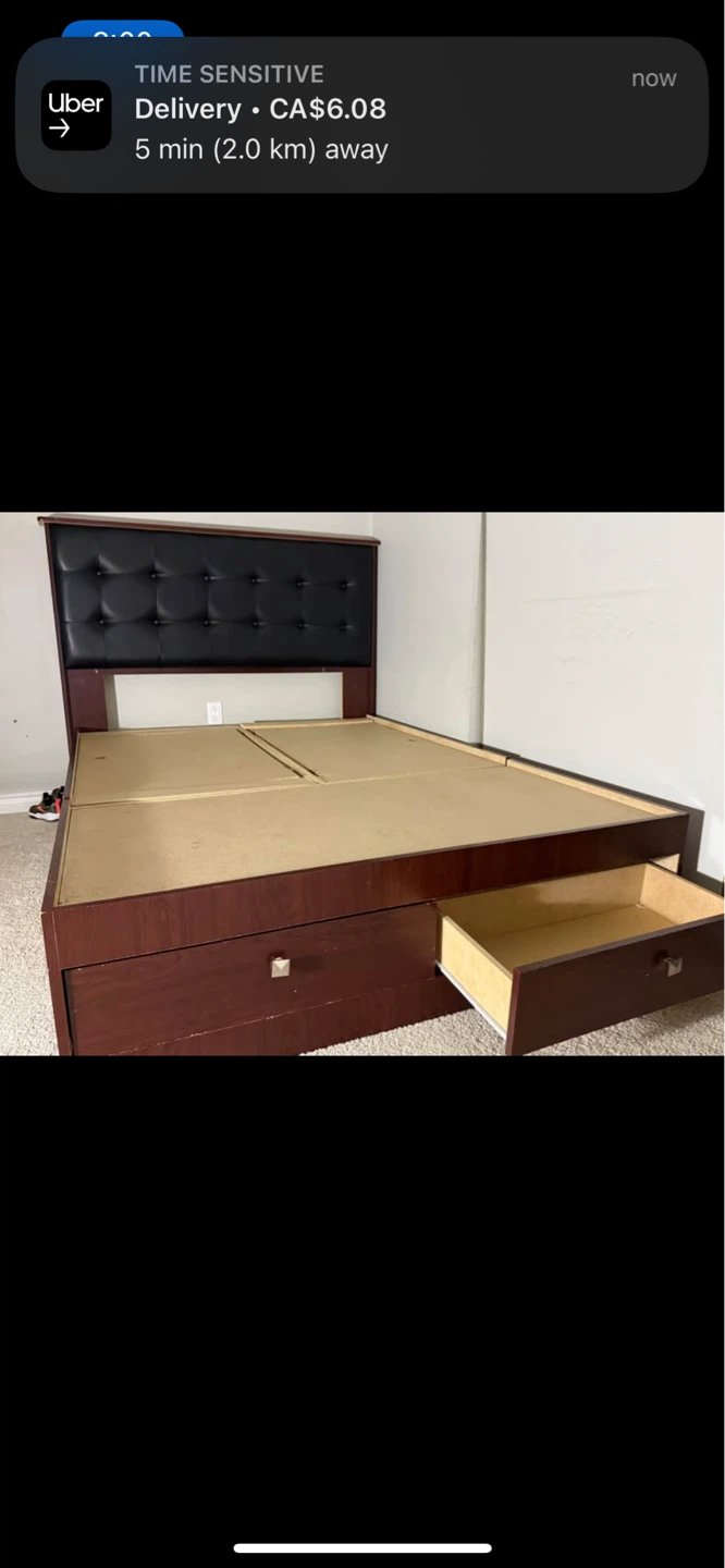 Platform Storage Bed Frame with Headboard - photo 3