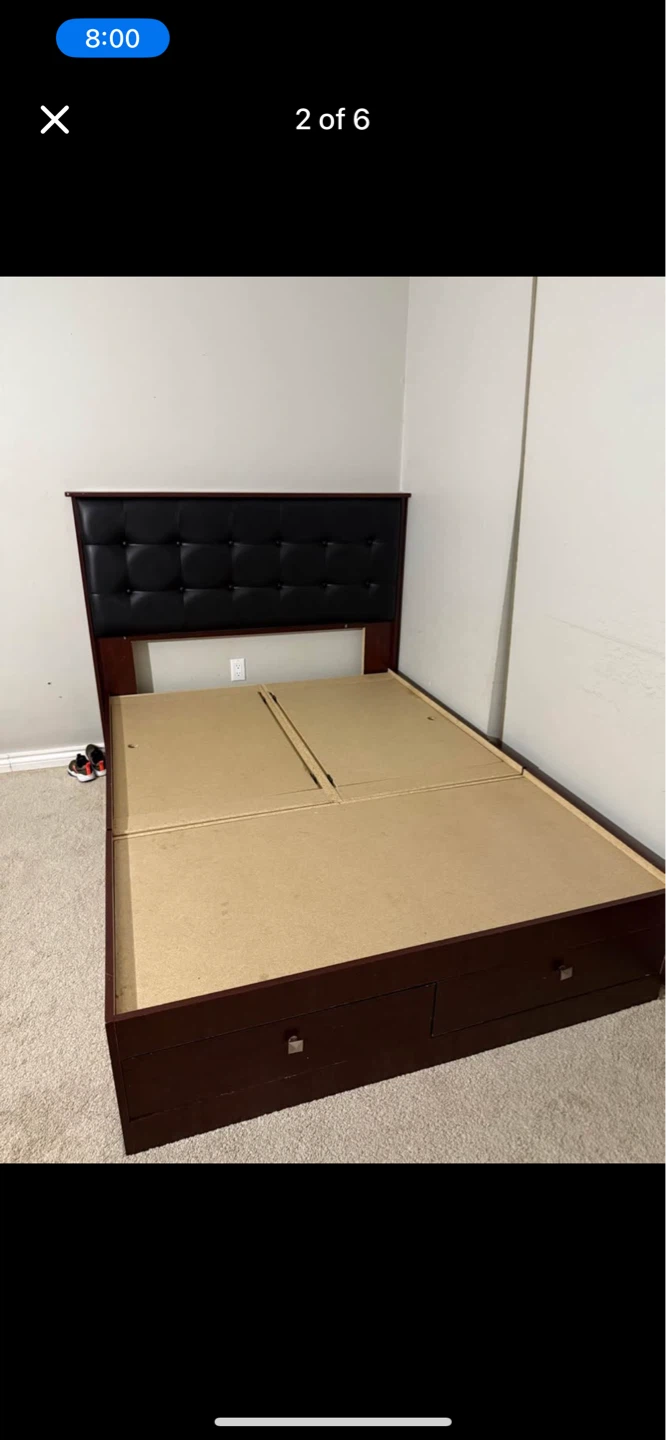 Platform Storage Bed Frame with Headboard - photo 5
