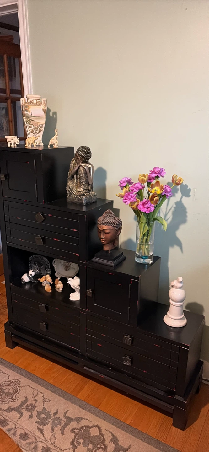 Tansu step chest cabinet - photo 5