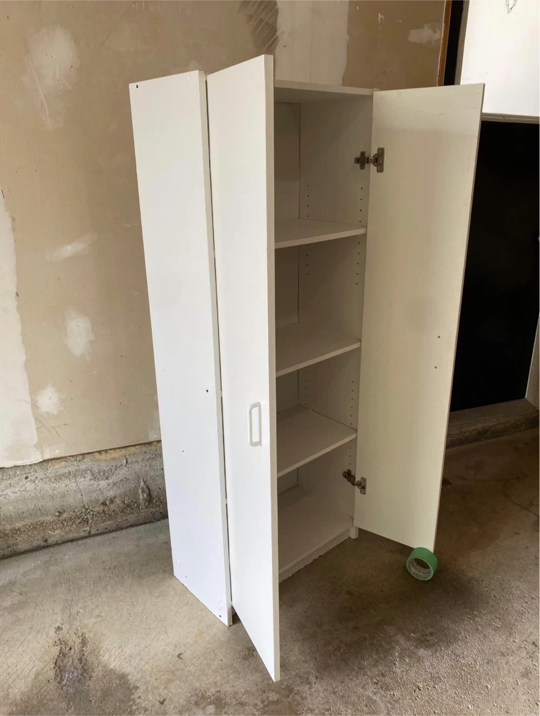 Ikea White Tall Storage Cabinet with 4 Shelves - photo 3