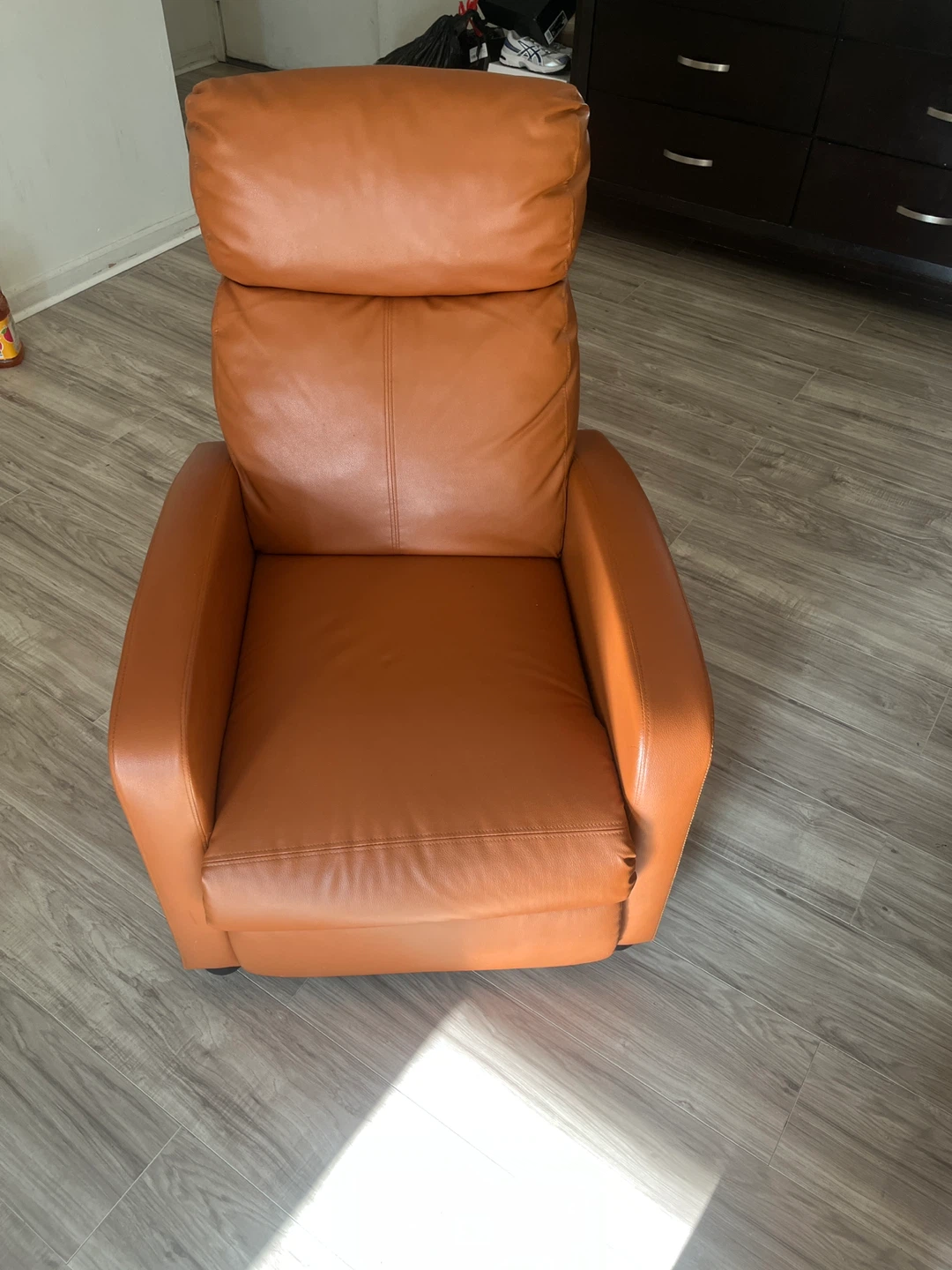 Brown Leather Recliner Chair
