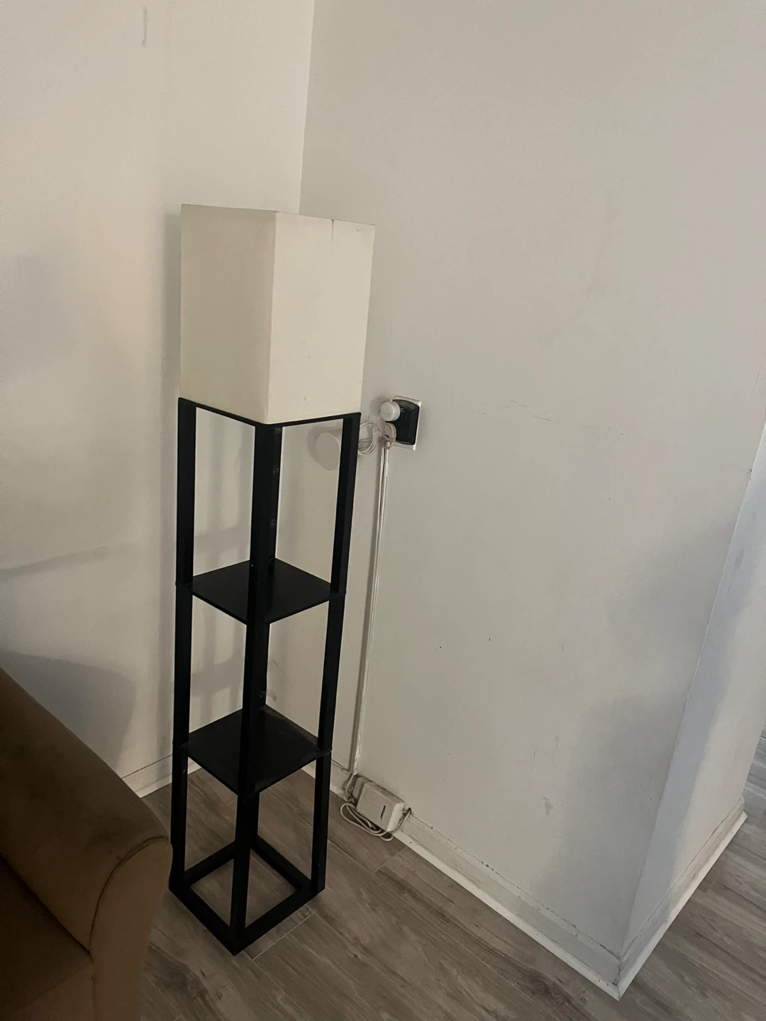 Floor Lamp with Shelves