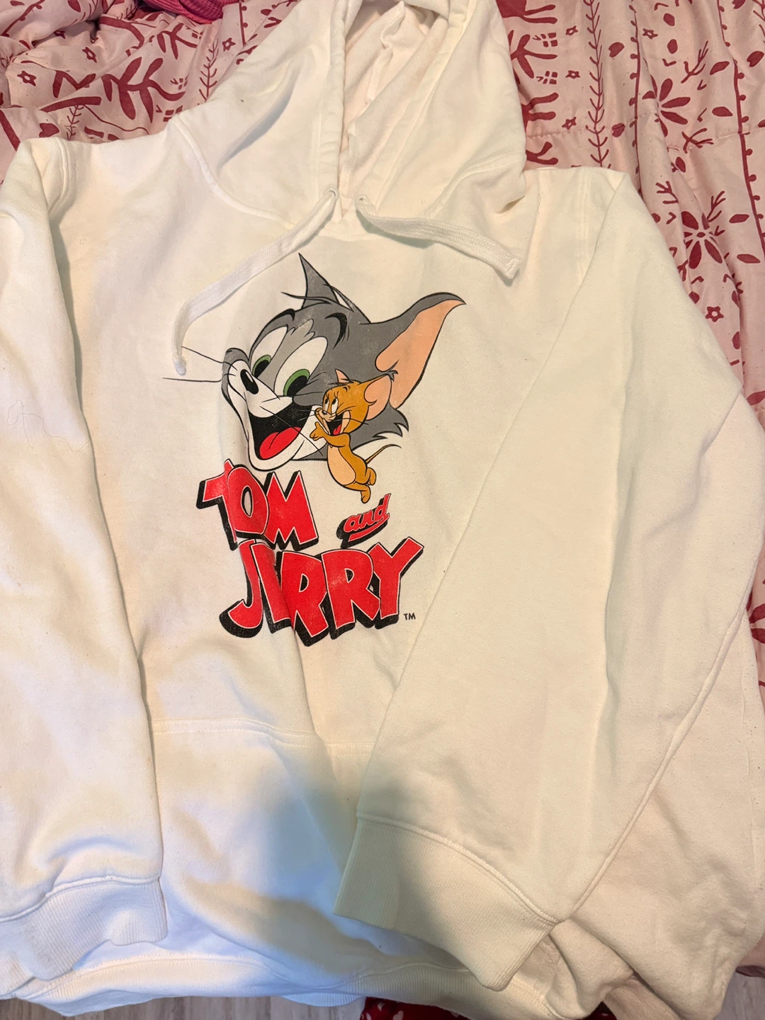 Tom and Jerry Graphic Hoodie - White - Size 2XL - photo 2